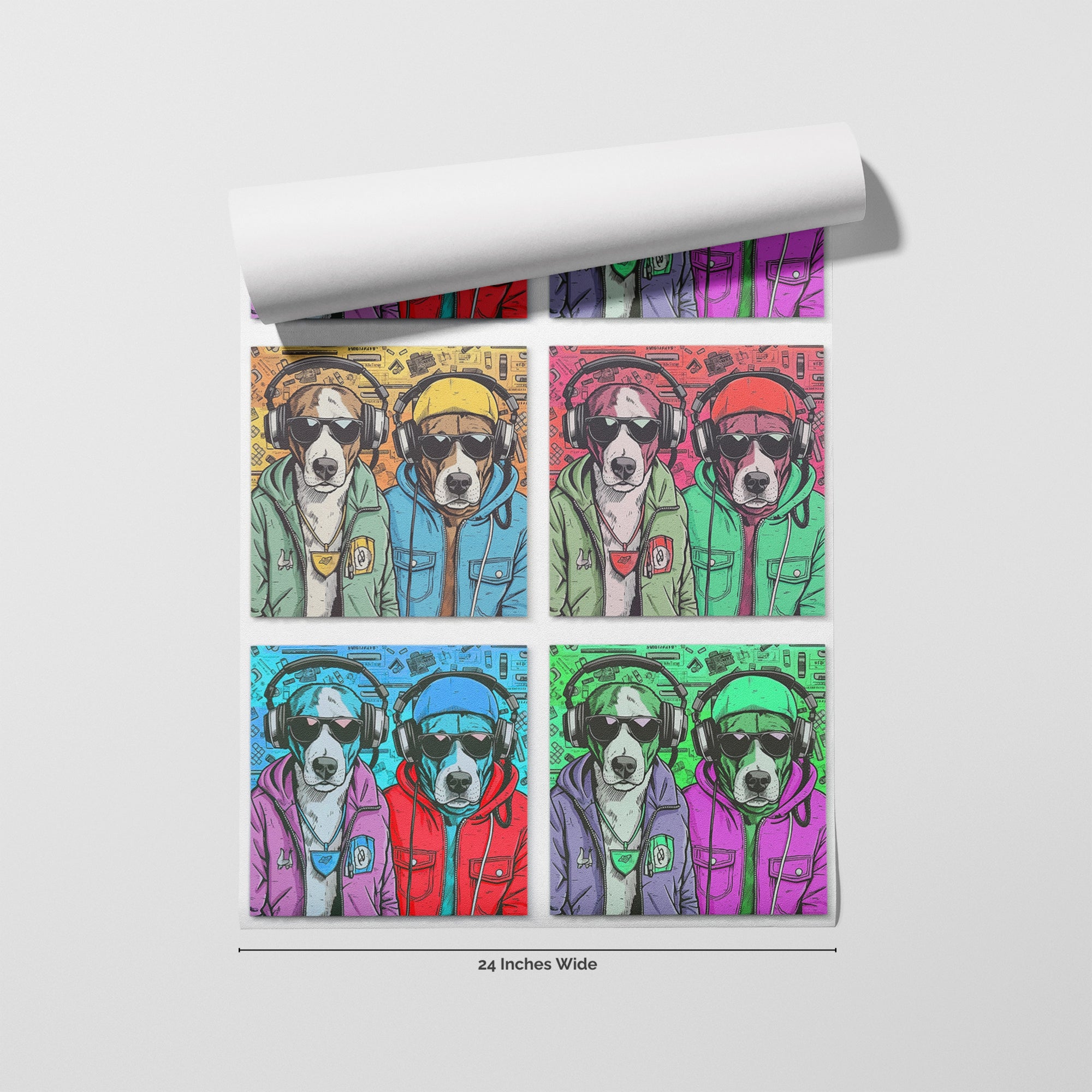 Party Animal wallpaper roll, 24 inches wide