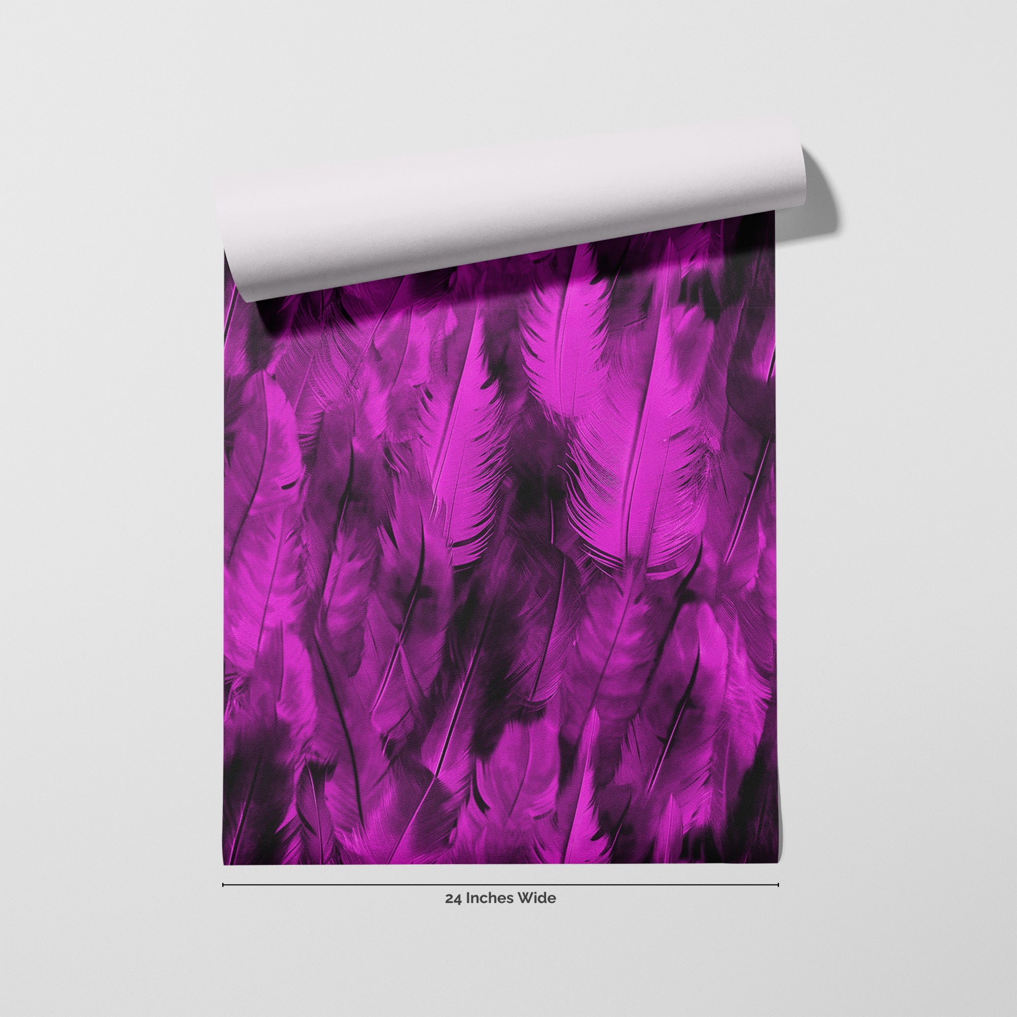 Fuchsia Flight wallpaper roll, 24 inches wide