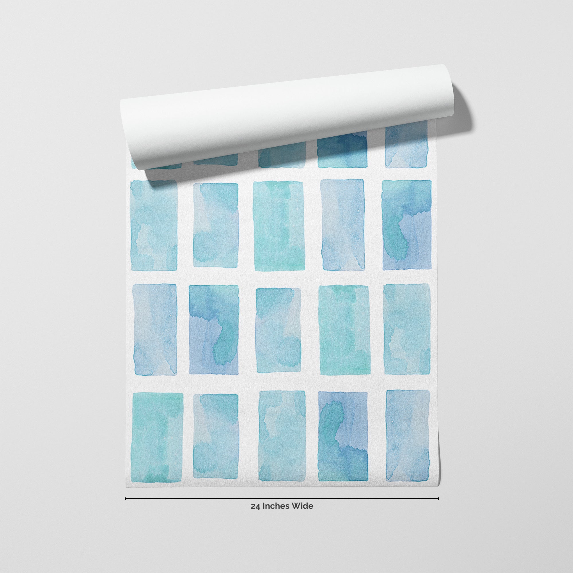 Mosaic Tide wallpaper roll, 24 inches wide
