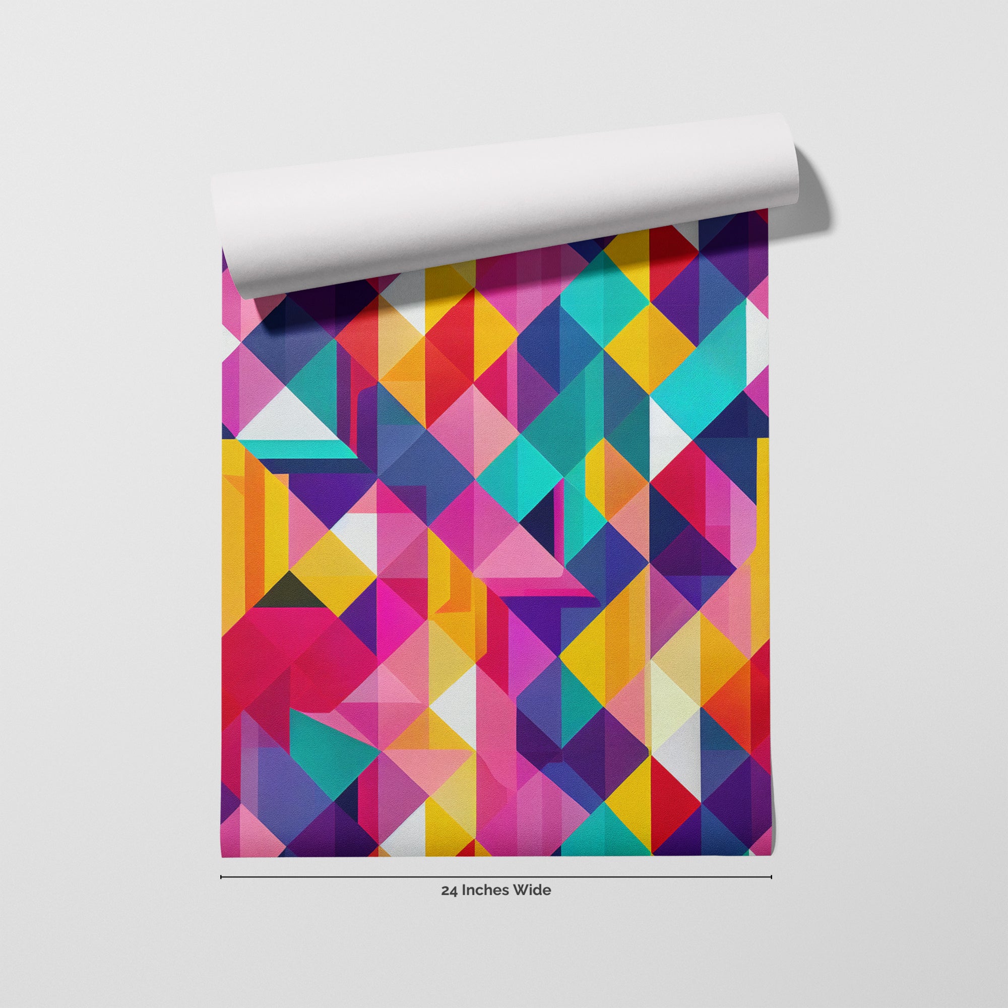 Kaleidoscope wallpaper roll, 24 inches wide