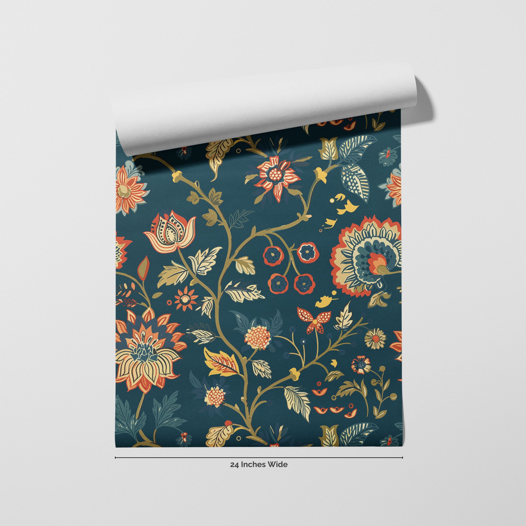 Emerald Arbor wallpaper roll, 24 inches wide
