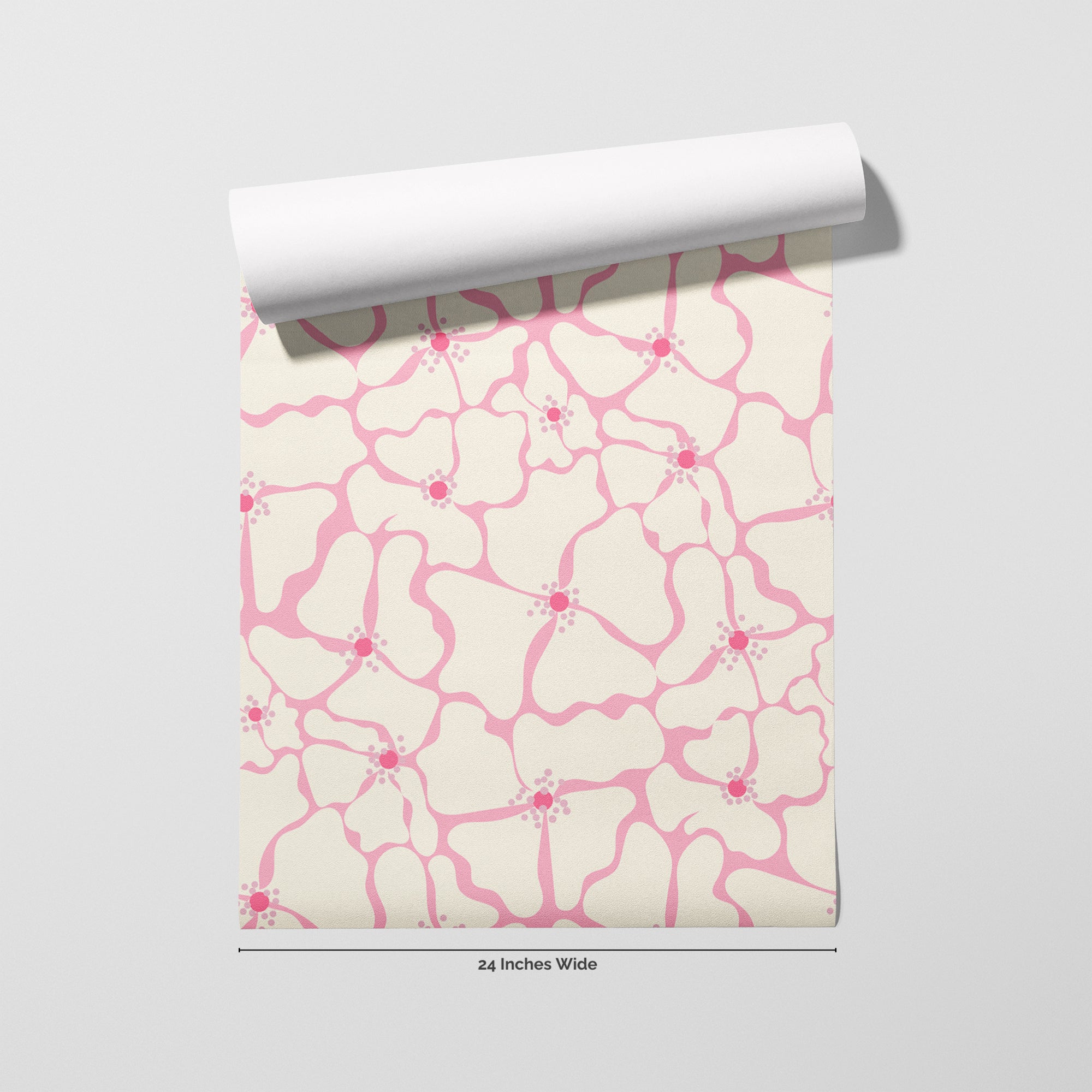 Big Bloom wallpaper roll, 24 inches wide