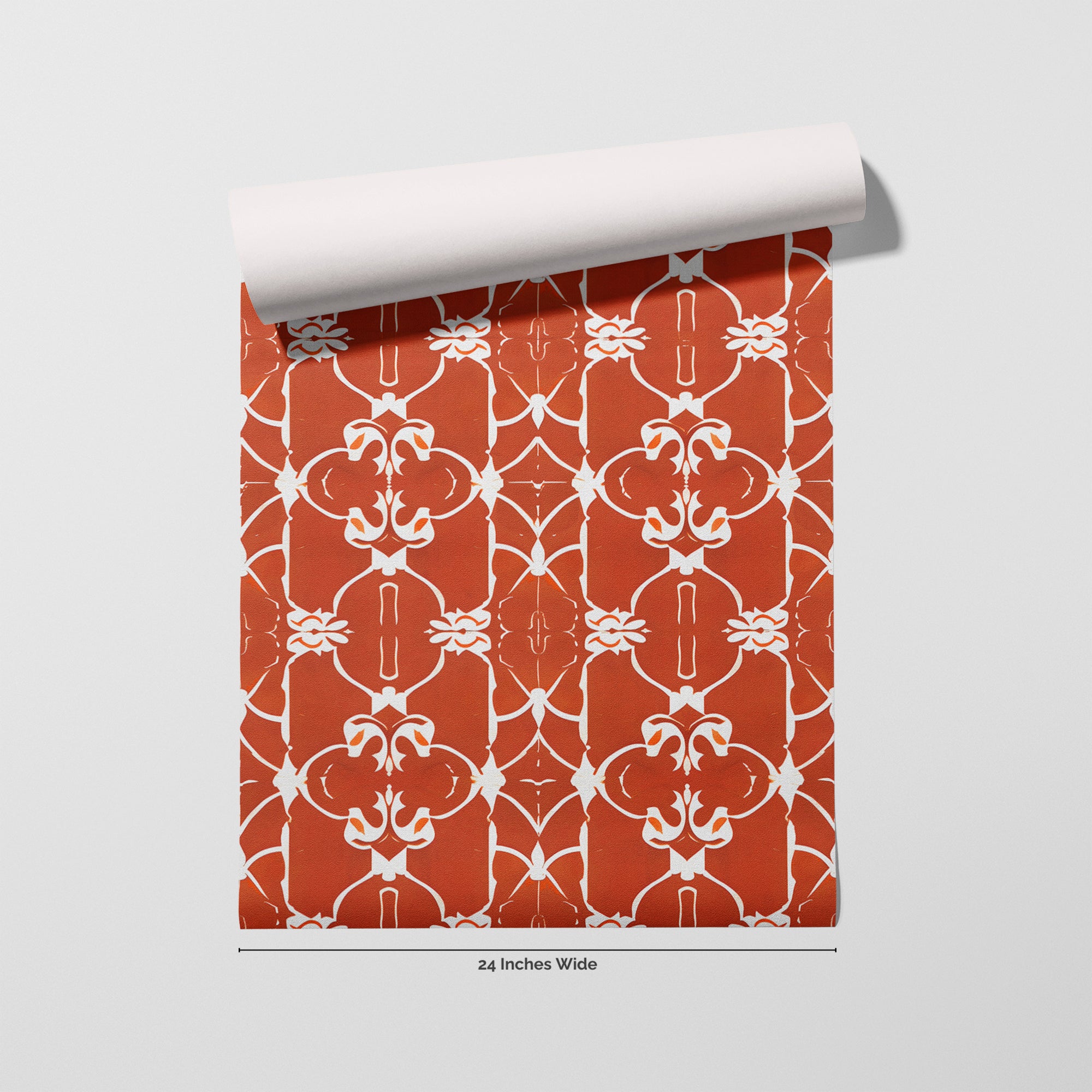 Tuscan Scroll wallpaper roll, 24 inches wide