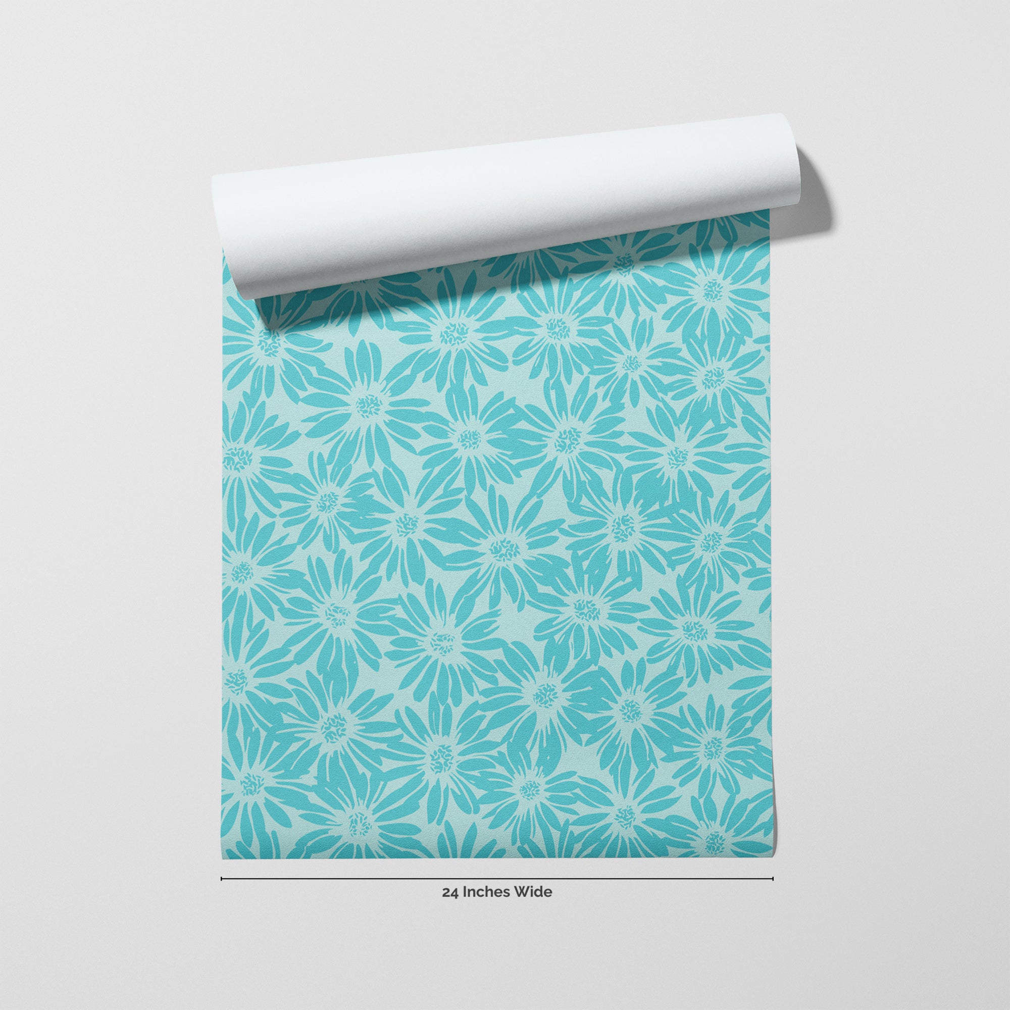 Lazy Daisy wallpaper roll, 24 inches wide