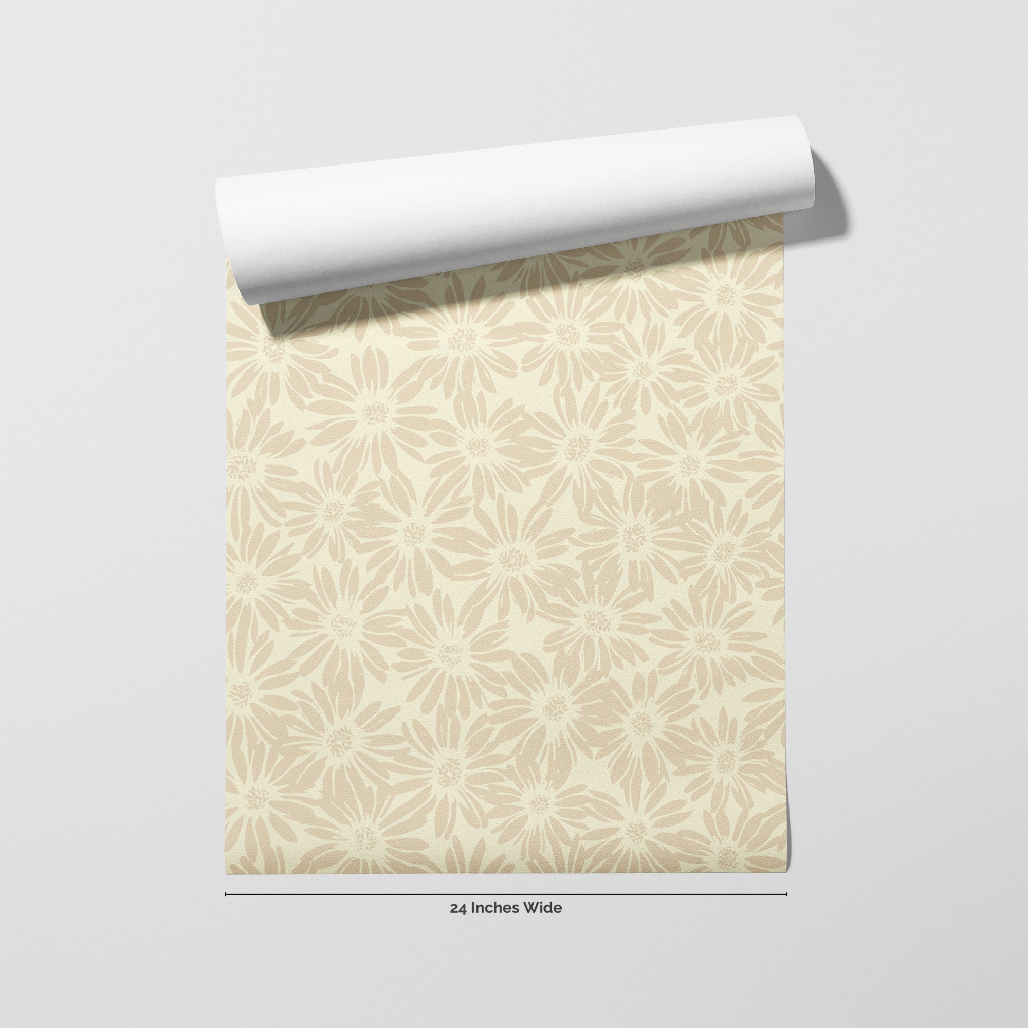 Daisy Fields wallpaper roll, 24 inches wide