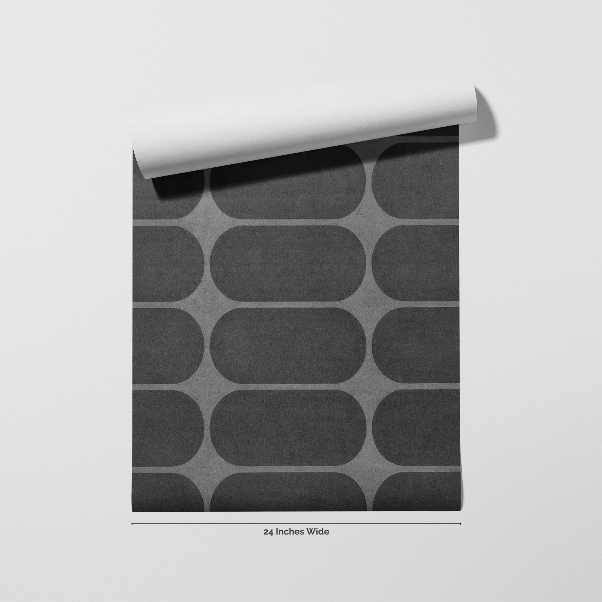 Deco Noir wallpaper roll, 24 inches wide