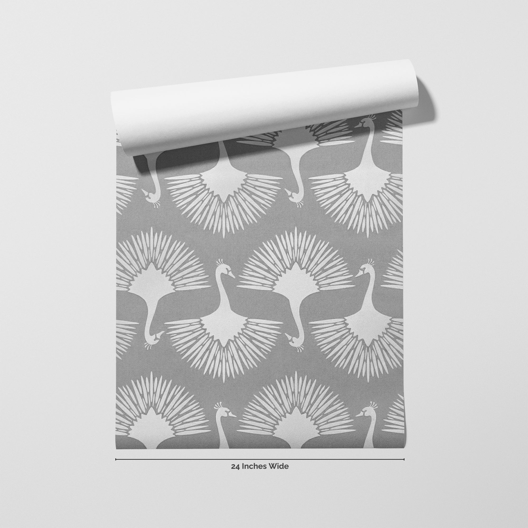 Swan Soirée wallpaper roll, 24 inches wide