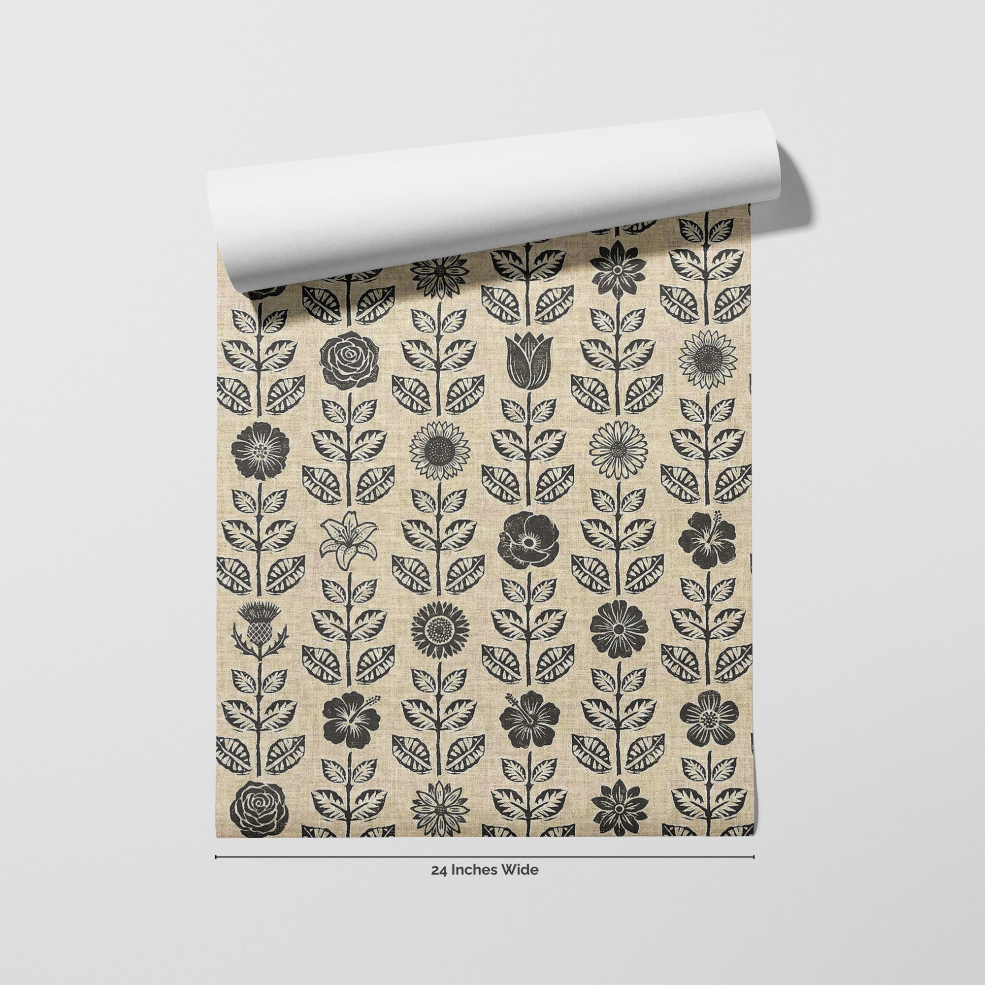 Farmhouse Folk wallpaper roll, 24 inches wide