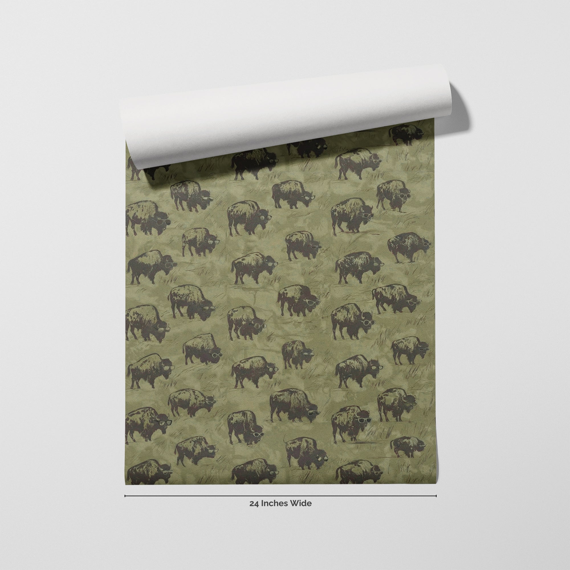 Prairie Cool wallpaper roll, 24 inches wide