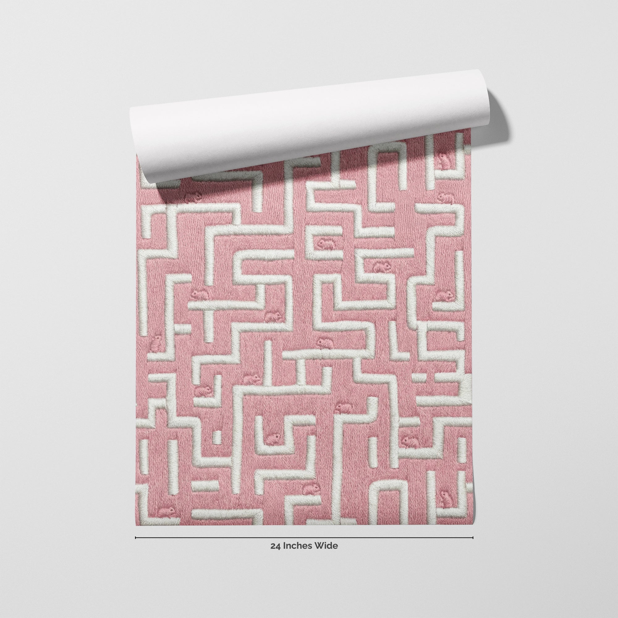Whisker Maze wallpaper roll, 24 inches wide