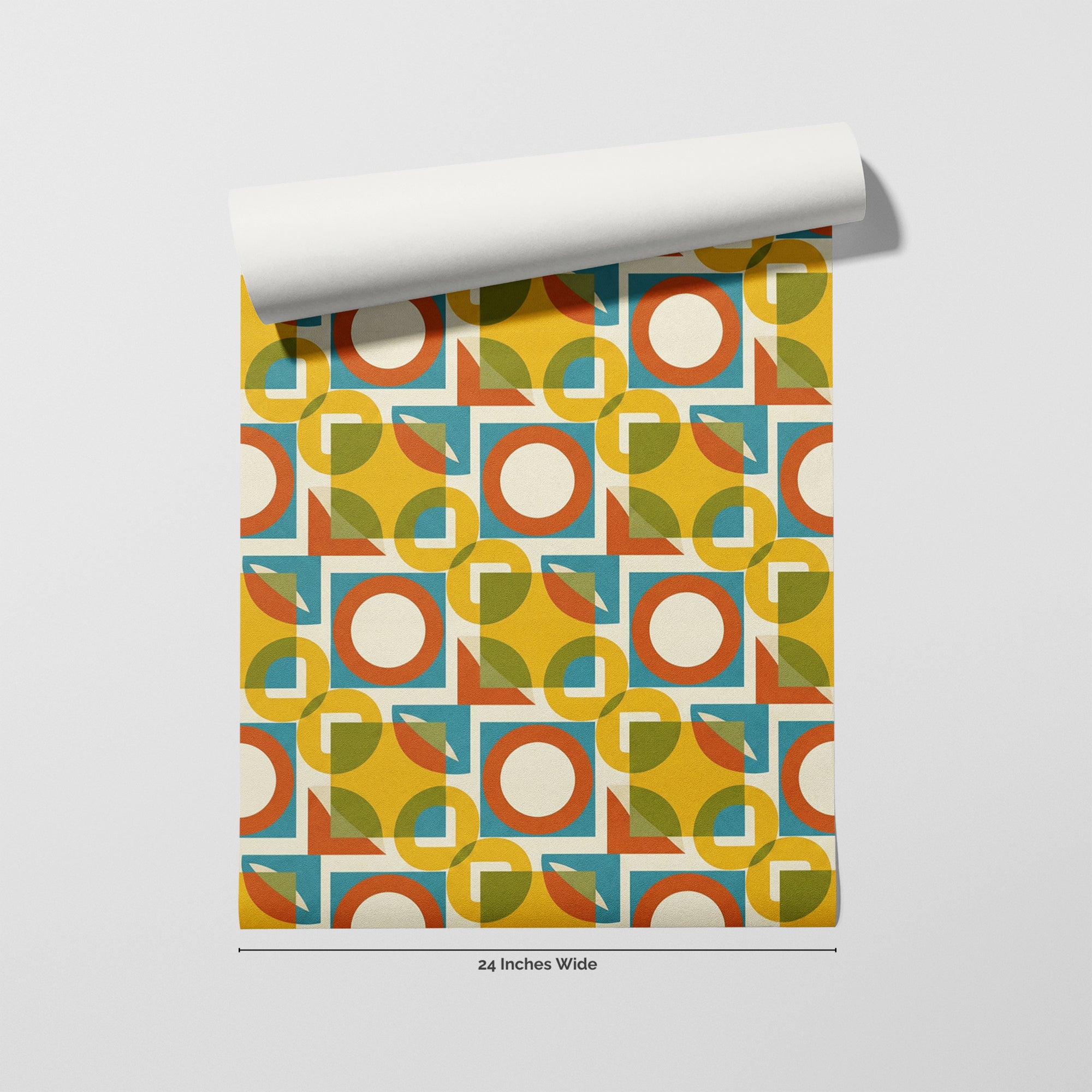 Sunny Mod wallpaper roll, 24 inches wide