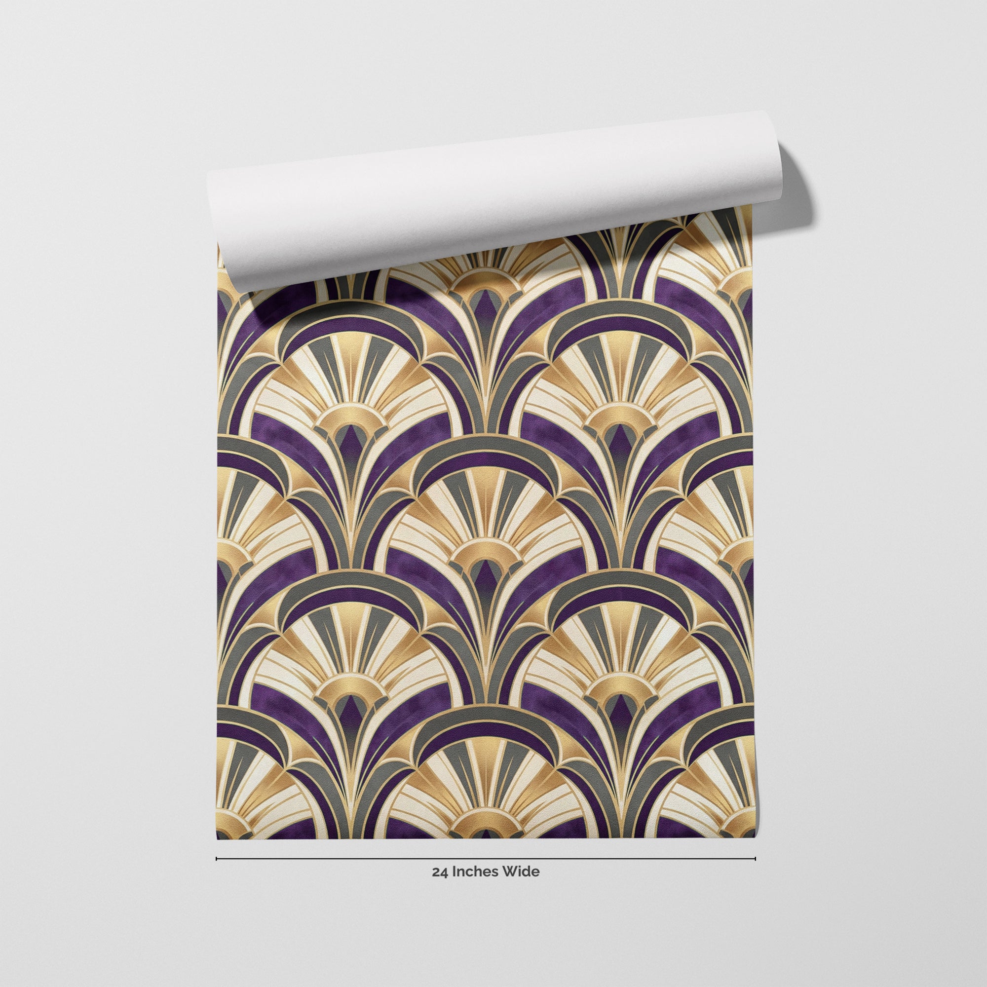 Violet Marquee wallpaper roll, 24 inches wide