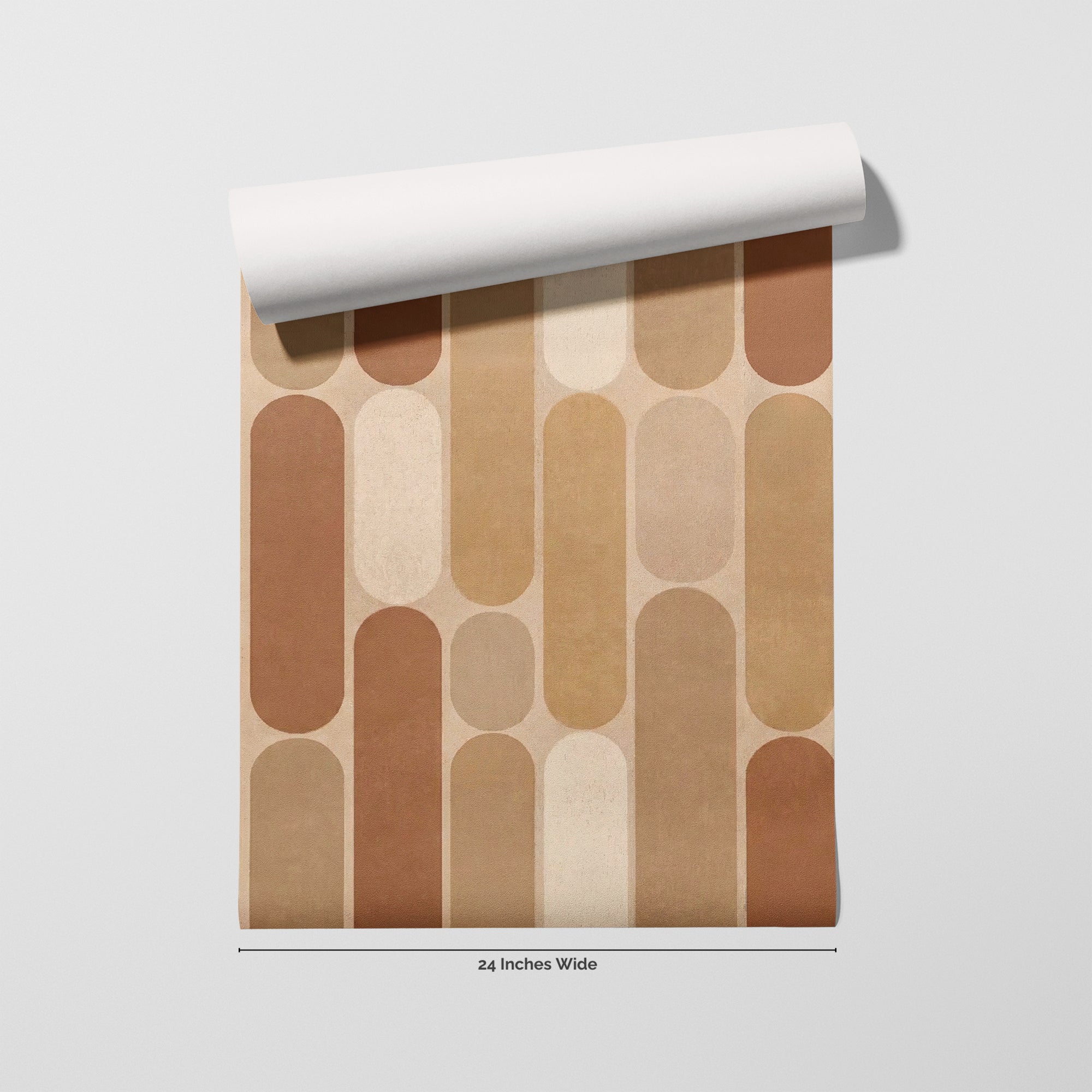 Earthen Mod wallpaper roll, 24 inches wide