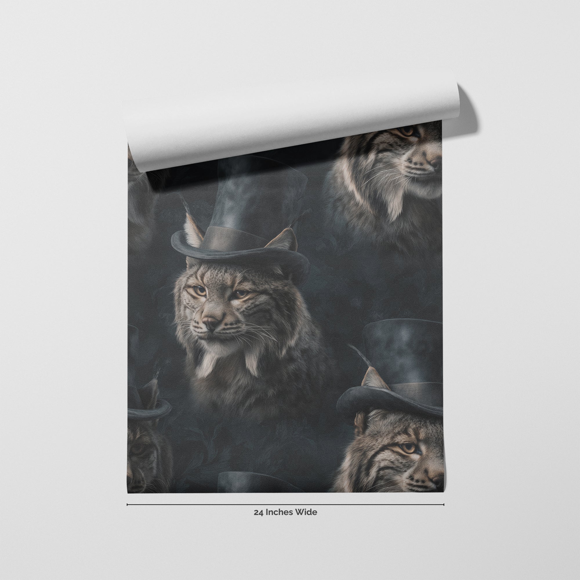 Dapper Bobcat wallpaper roll, 24 inches wide