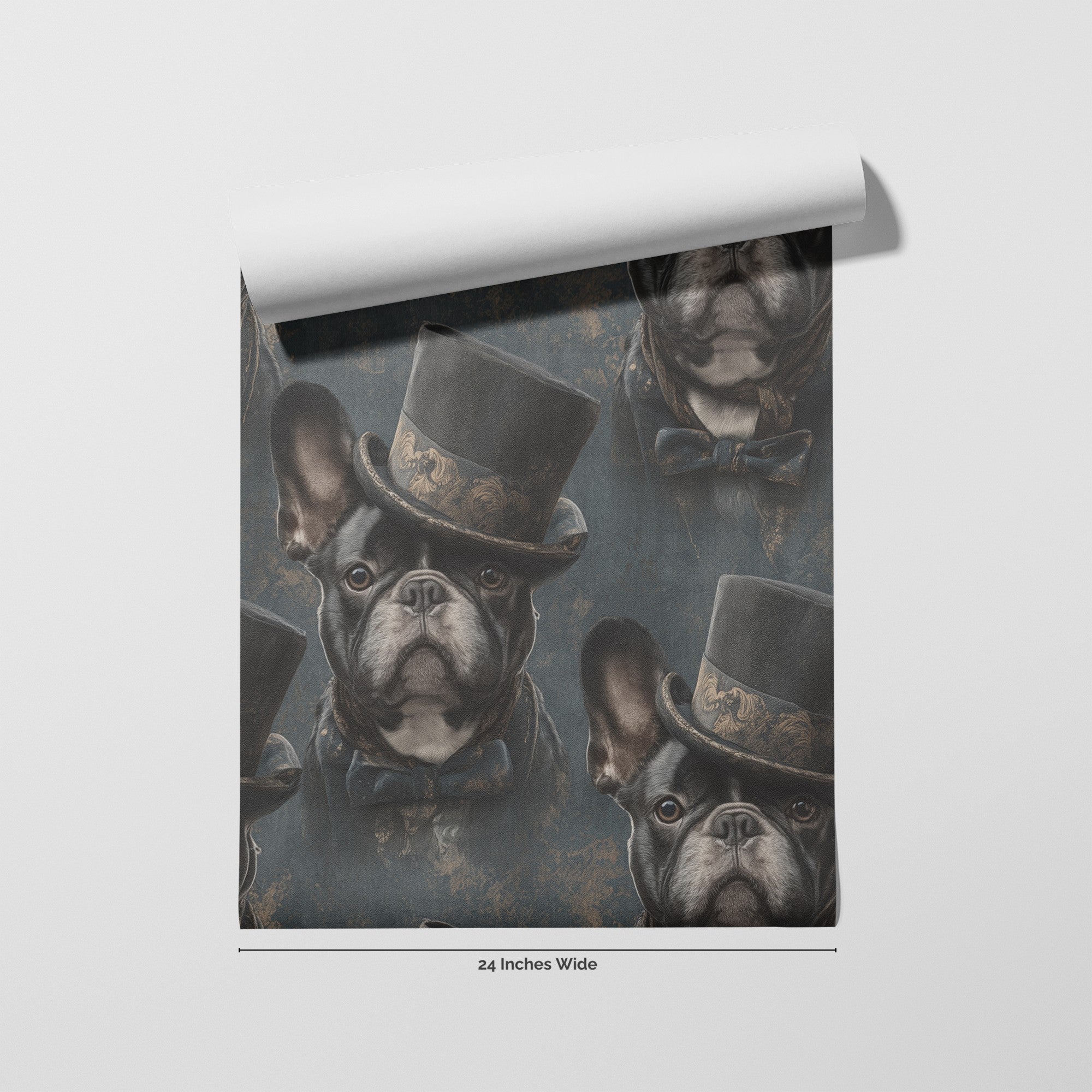 Monsieur Wrinkles wallpaper roll, 24 inches wide
