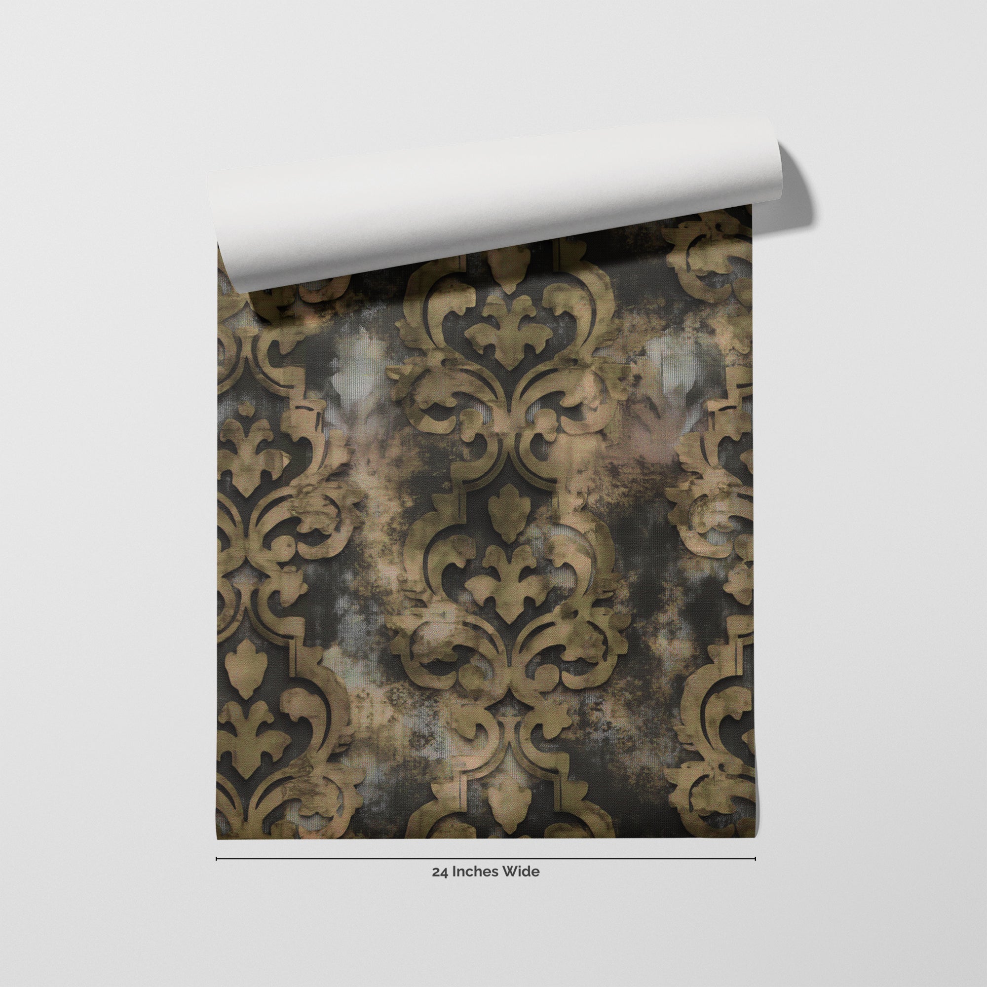 Gilded Relic wallpaper roll, 24 inches wide