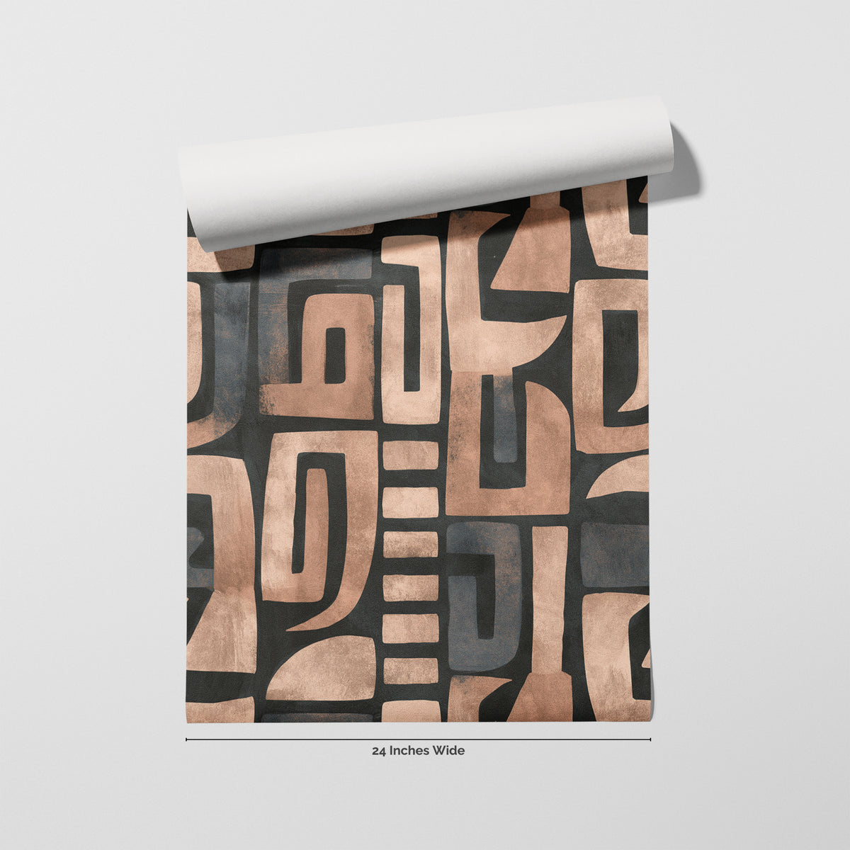 Adobe Block wallpaper roll, 24 inches wide