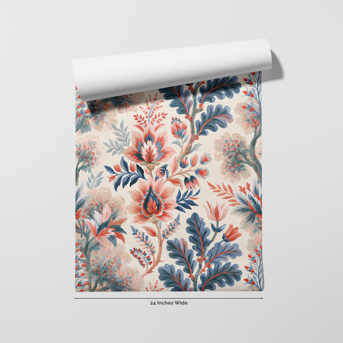 Bluecoat Garden wallpaper roll, 24 inches wide