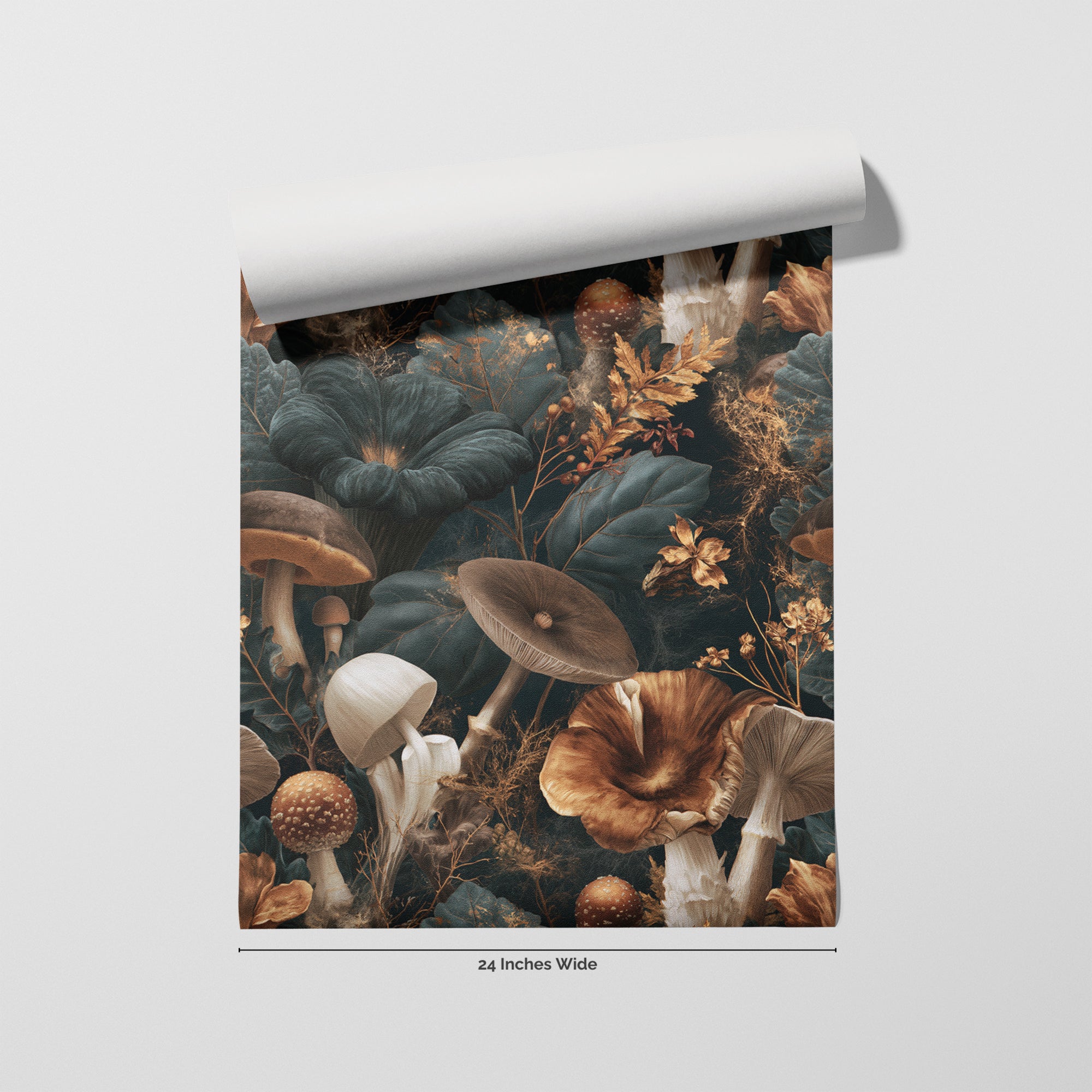 Parasol Grove wallpaper roll, 24 inches wide