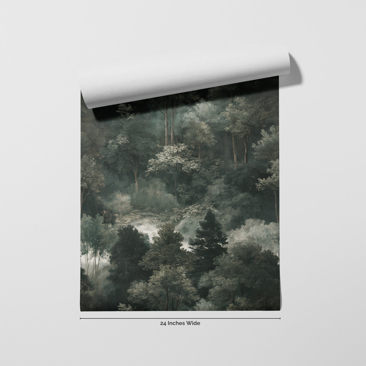 Verdant Veil wallpaper roll, 24 inches wide
