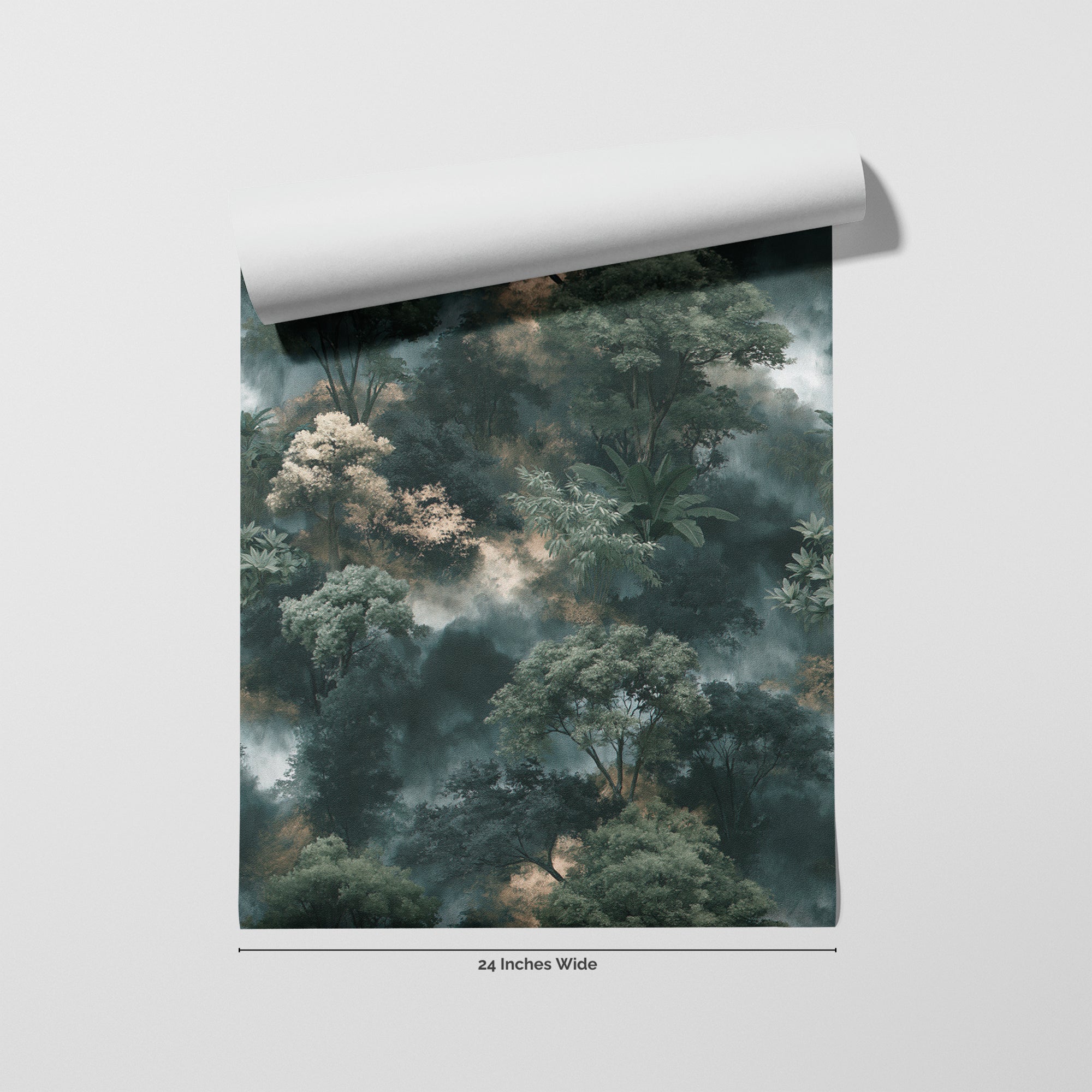 Cloud Forest wallpaper roll, 24 inches wide