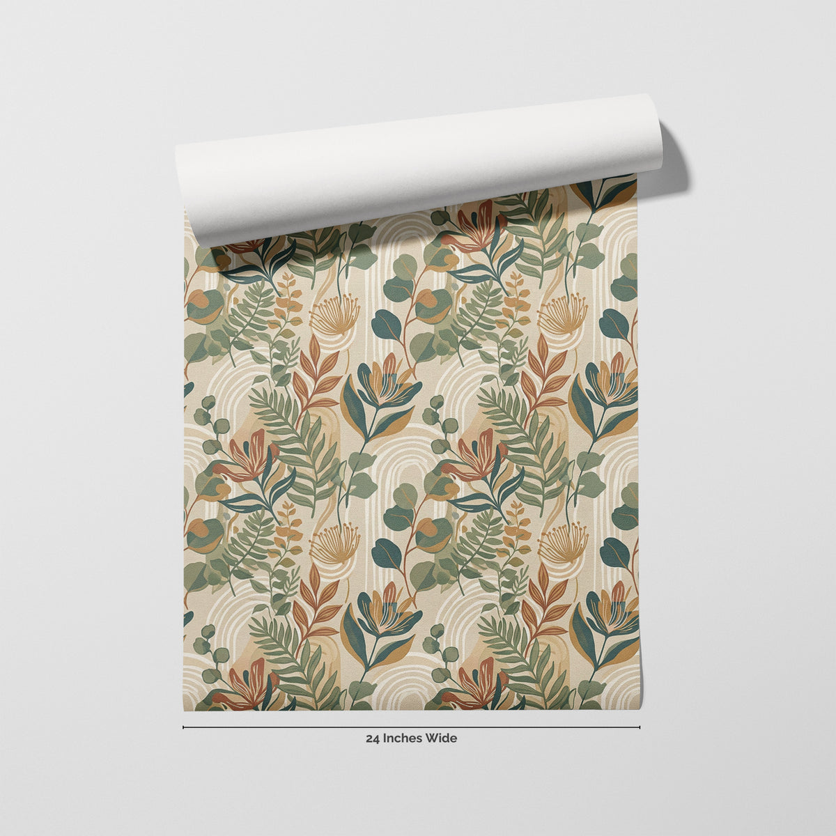 Sage Sprig wallpaper roll, 24 inches wide