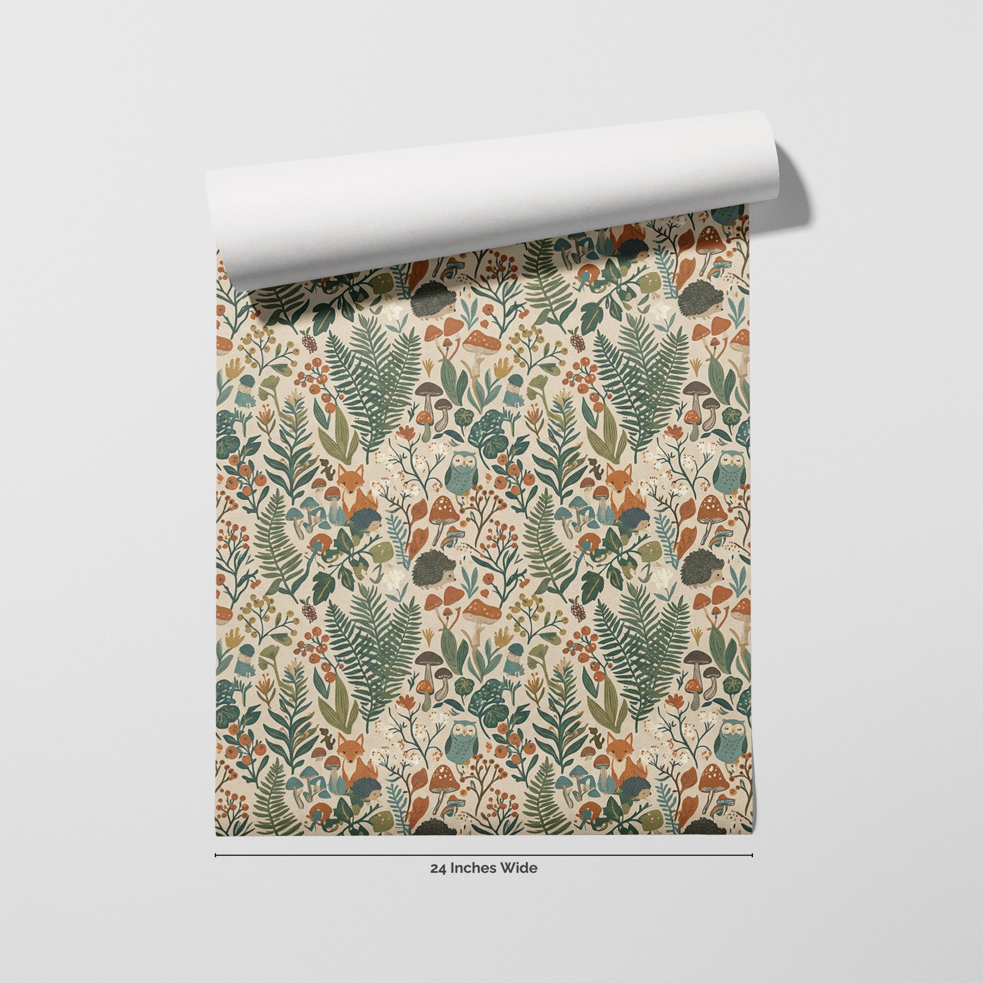 Owl Hollow wallpaper roll, 24 inches wide
