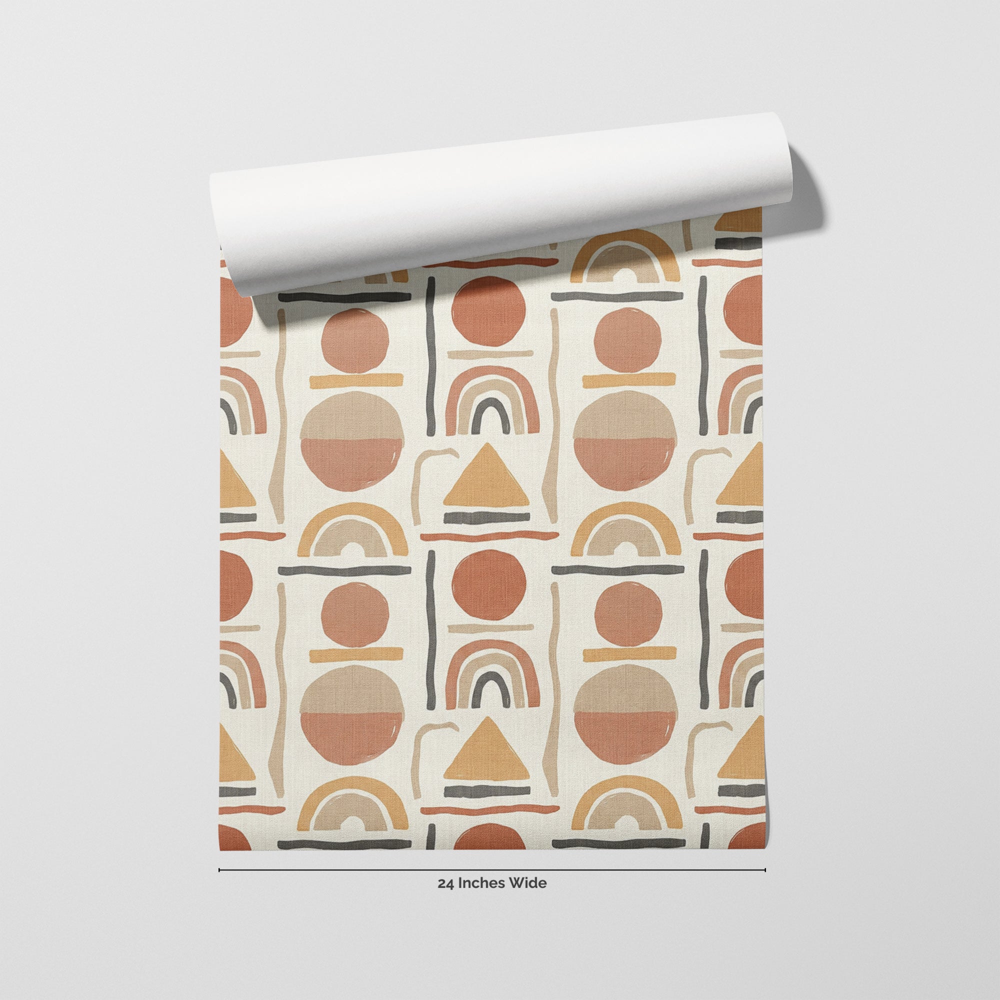 Terracotta Arch wallpaper roll, 24 inches wide