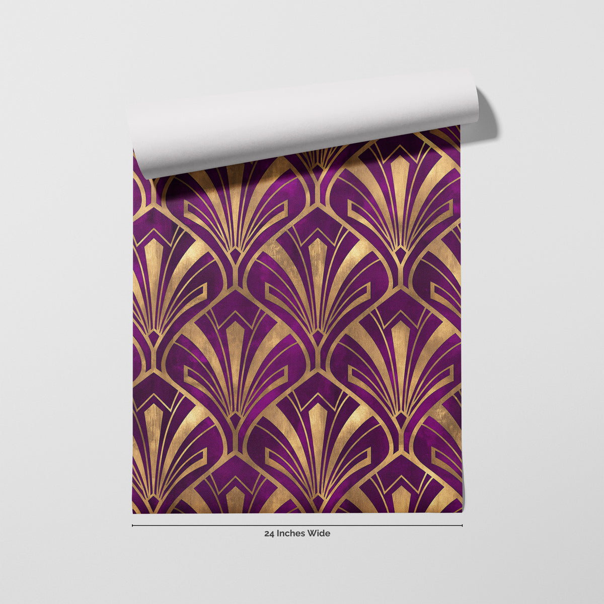 Orchid Plume wallpaper roll, 24 inches wide