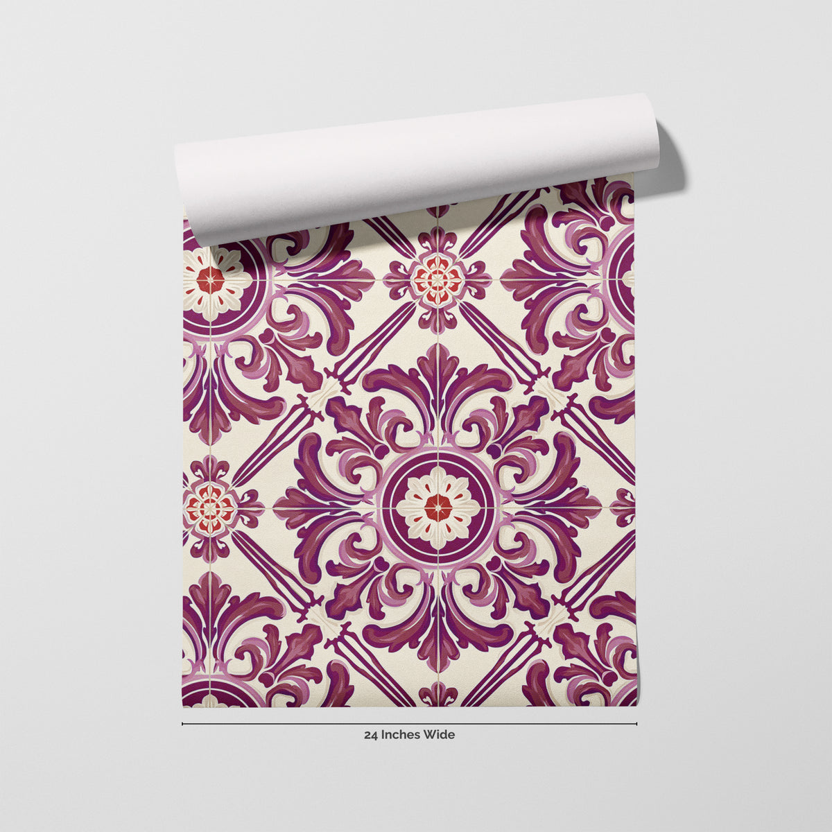 Coimbra Wine wallpaper roll, 24 inches wide