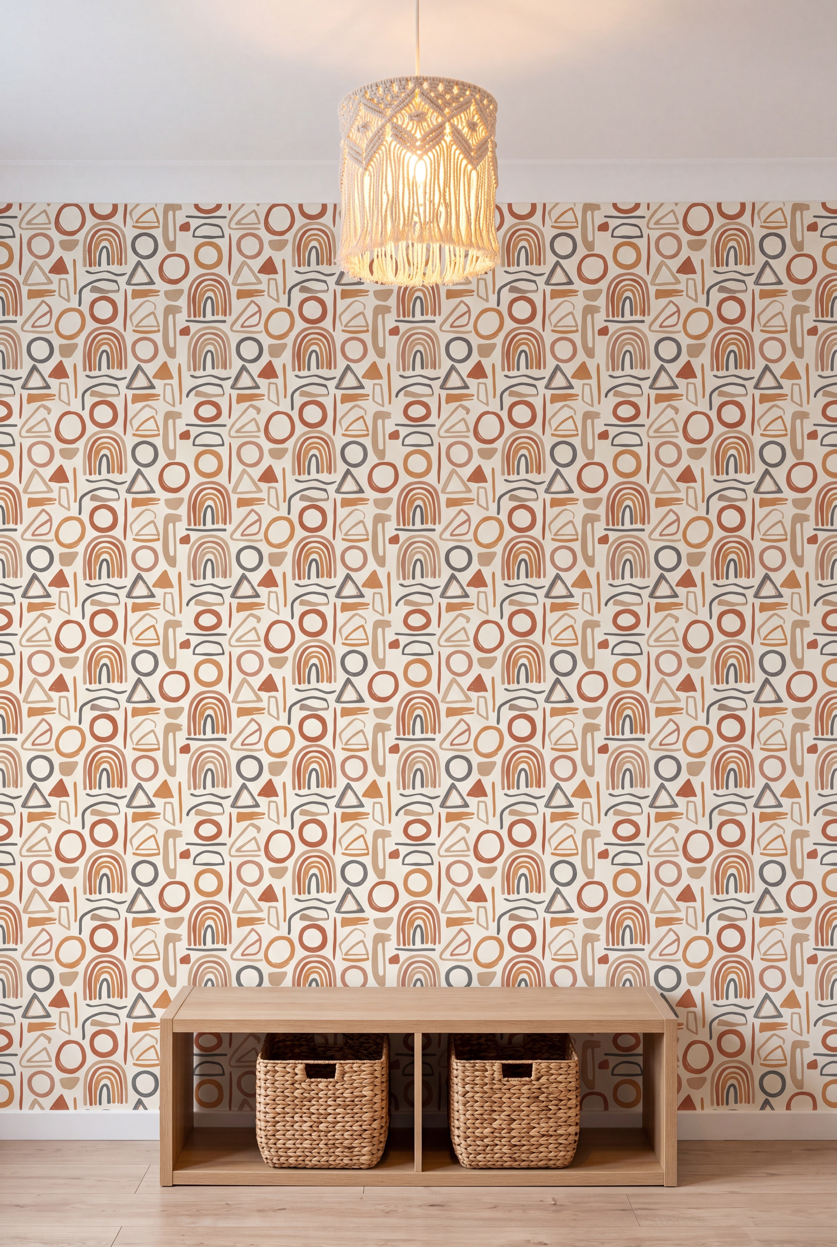 Clay Marks wallpaper shown in a kids room