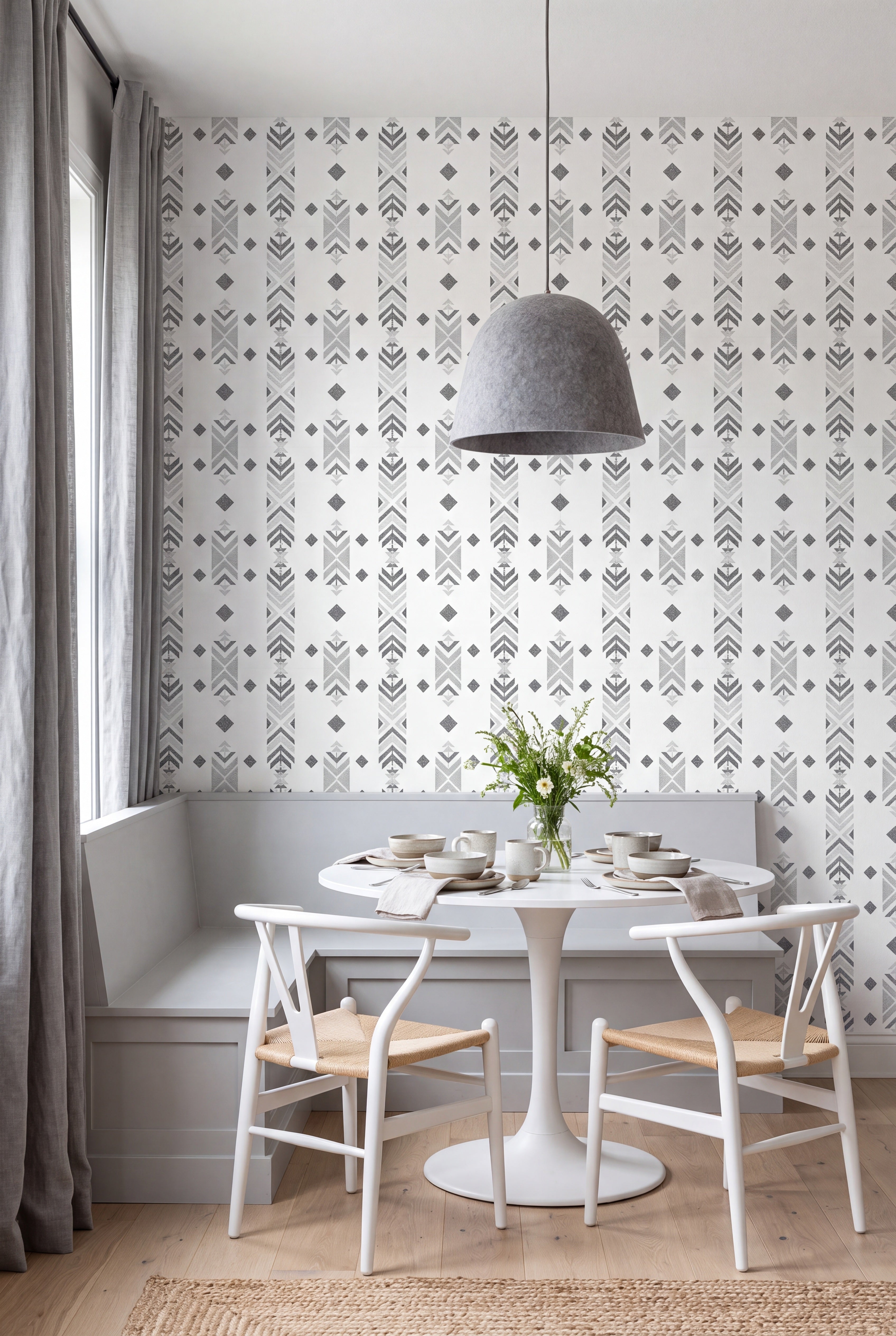 High Desert wallpaper shown in a cozy nook