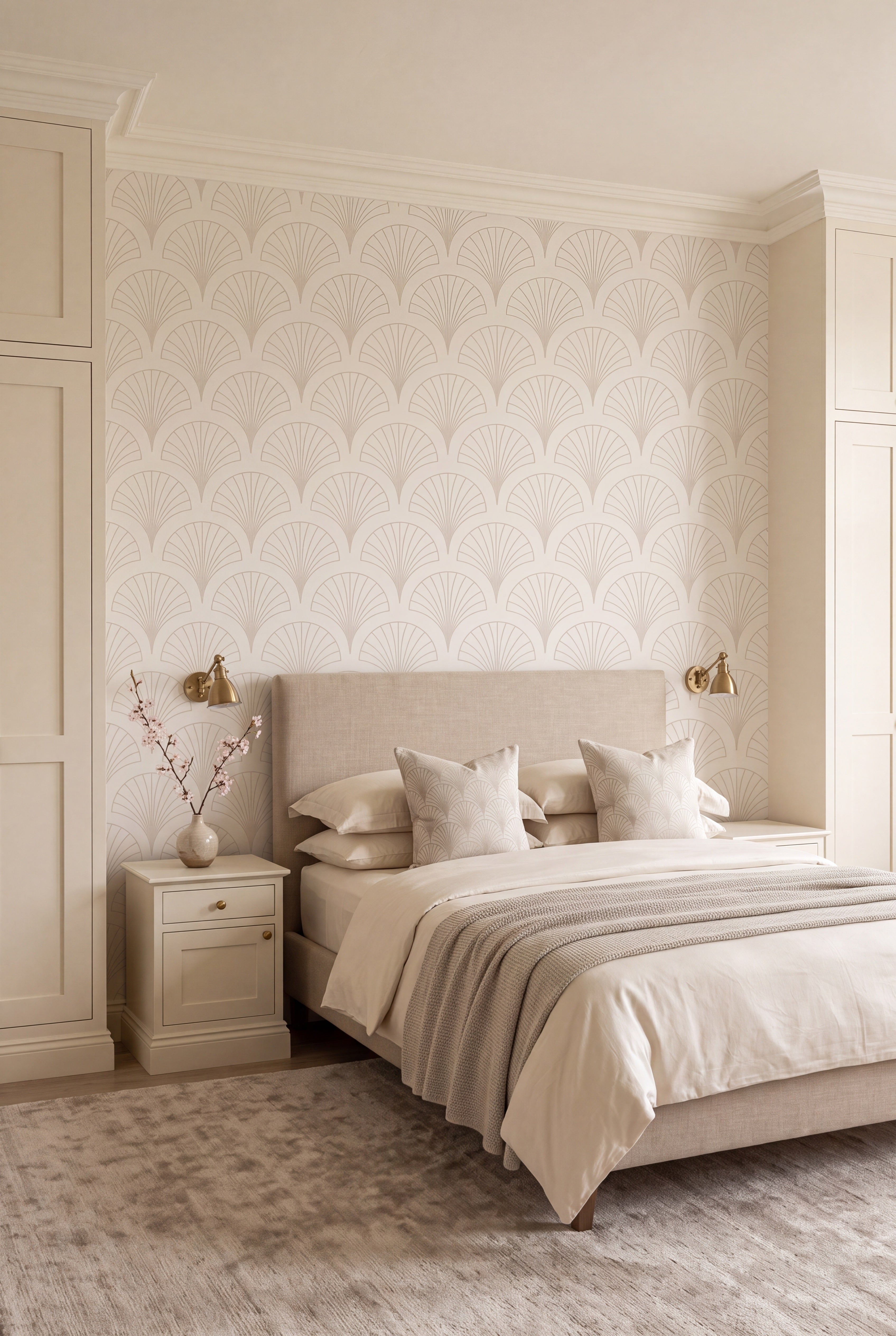 Fan Club wallpaper shown in a bedroom