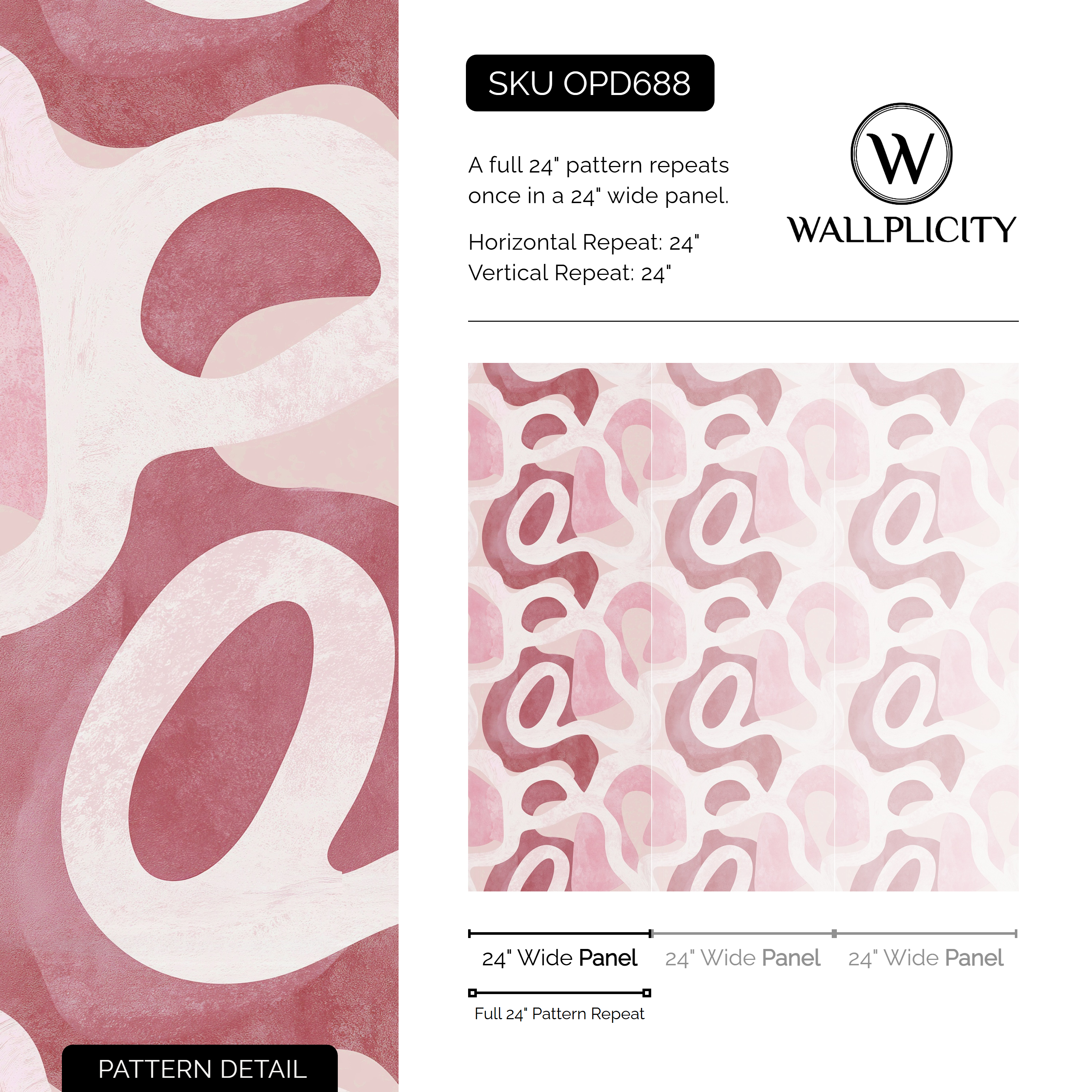 Berry Terrain wallpaper pattern detail and repeat size