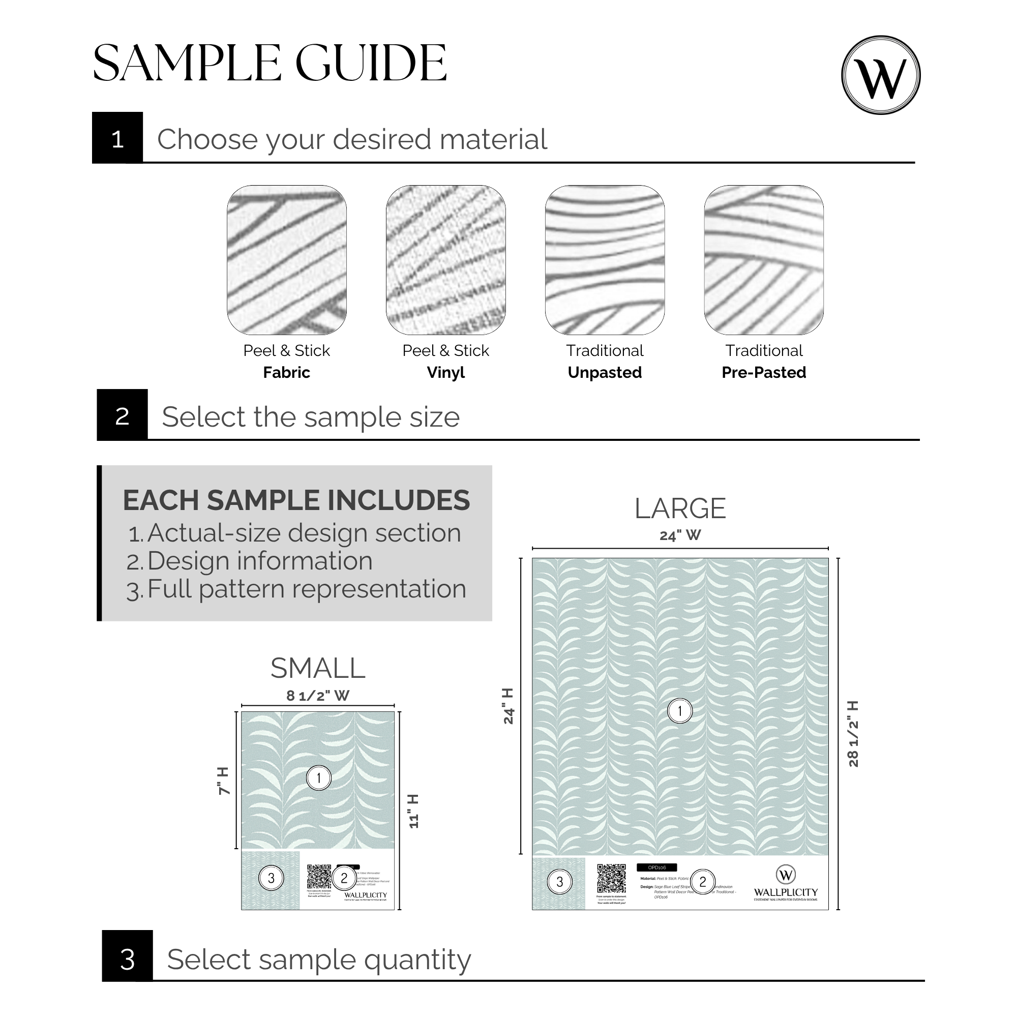 Pistachio Stripe wallpaper sample guide
