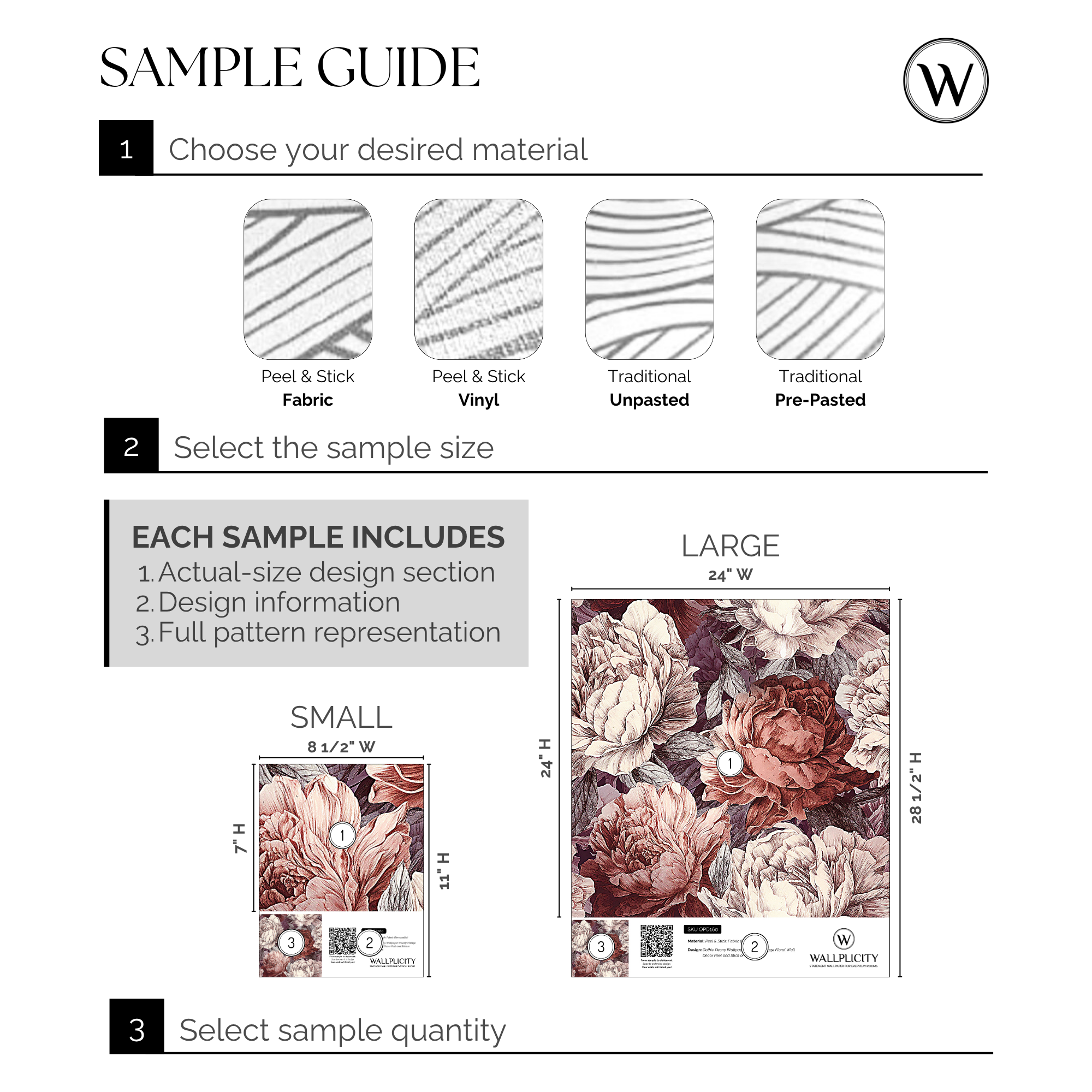 Phantom Peony wallpaper sample guide