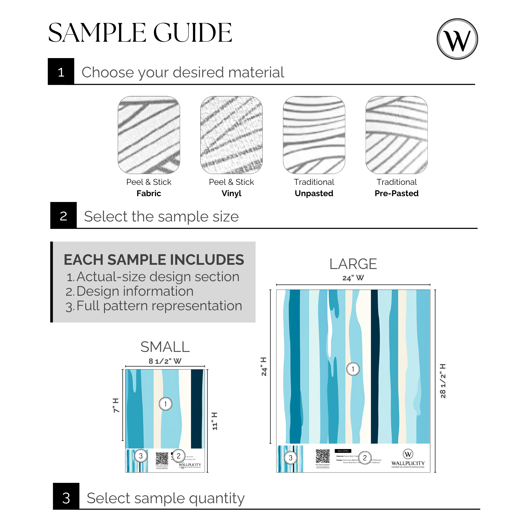 Cape Stripe wallpaper sample guide