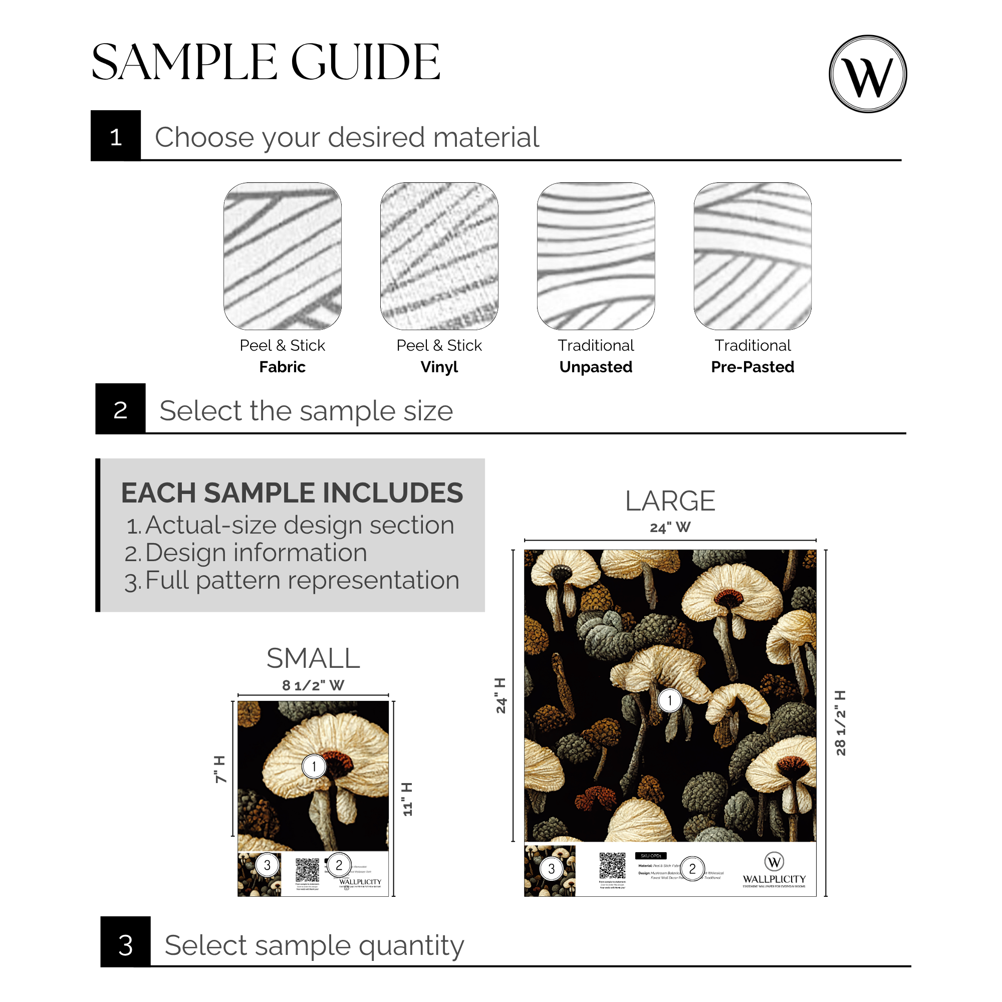 Woodland Cottage wallpaper sample guide
