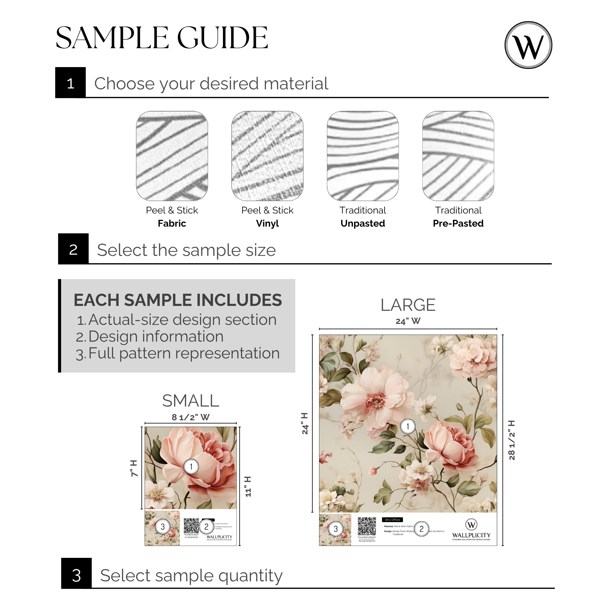 Midnight Garden wallpaper sample guide