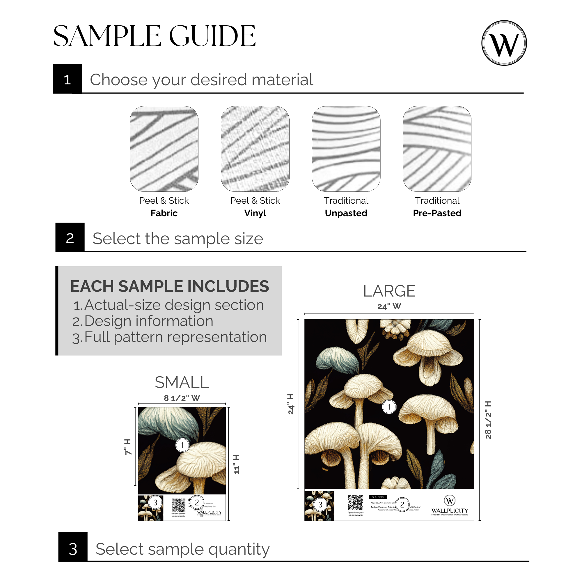 Velvet Cap wallpaper sample guide