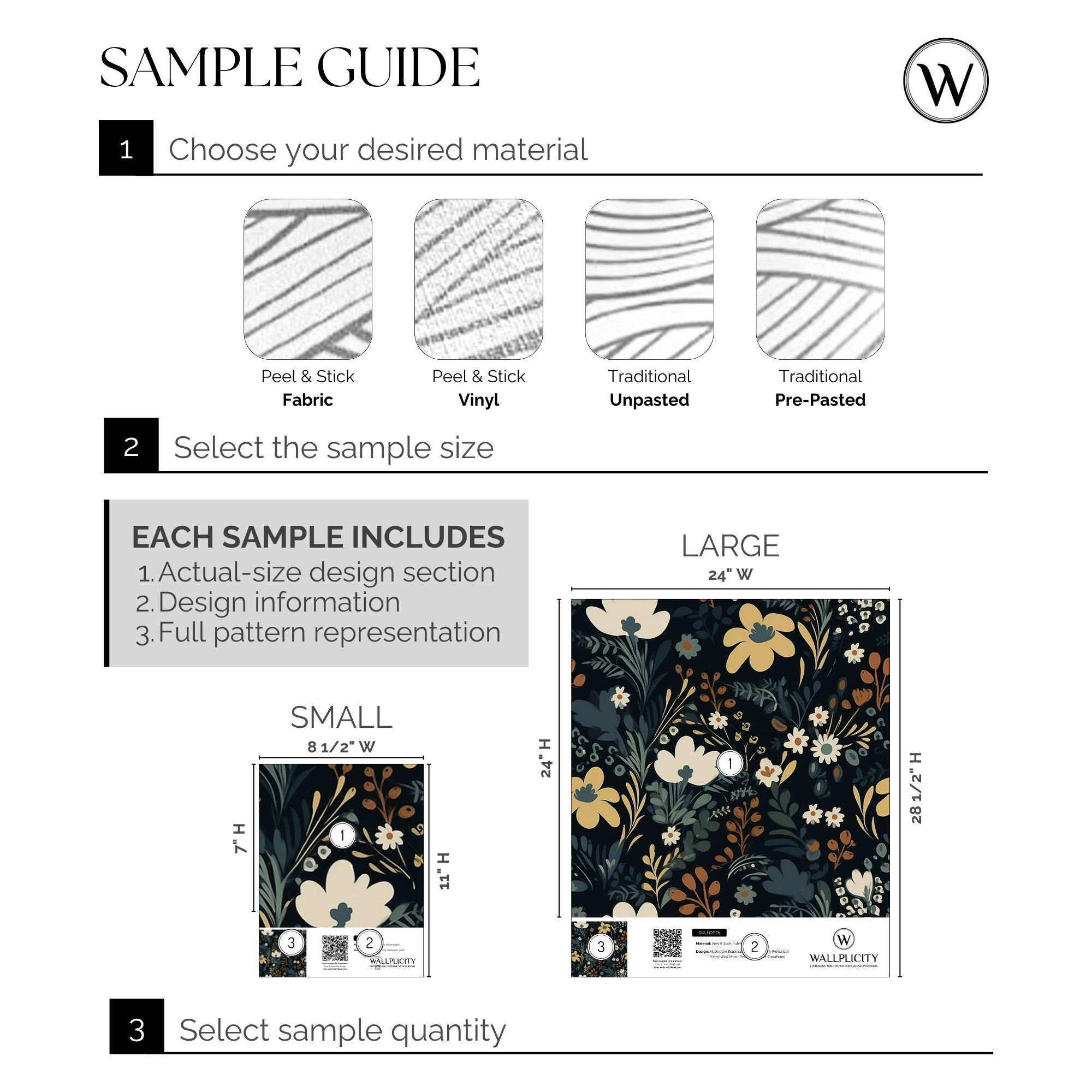Boho Nocturne wallpaper sample guide