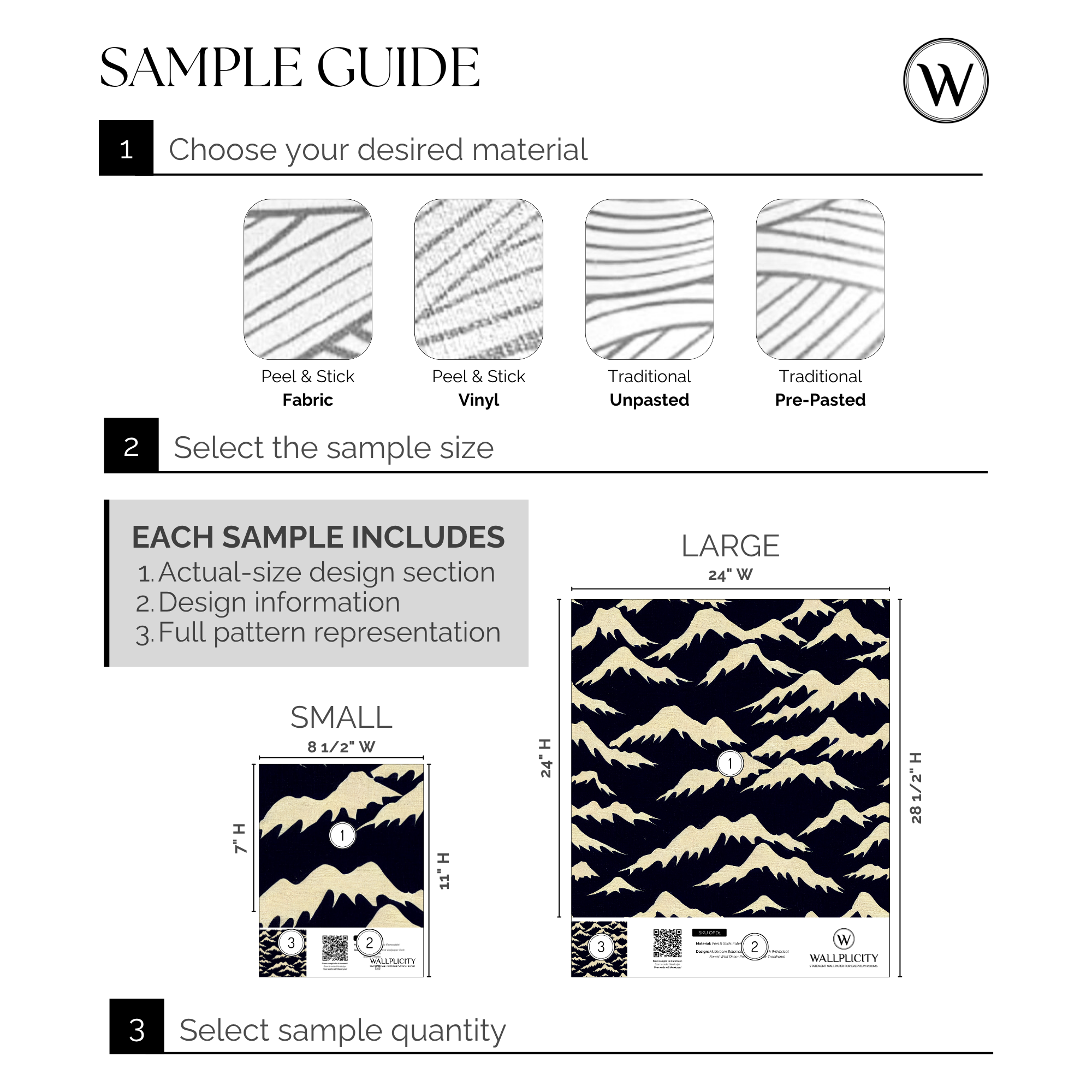 Ink Mountain wallpaper sample guide