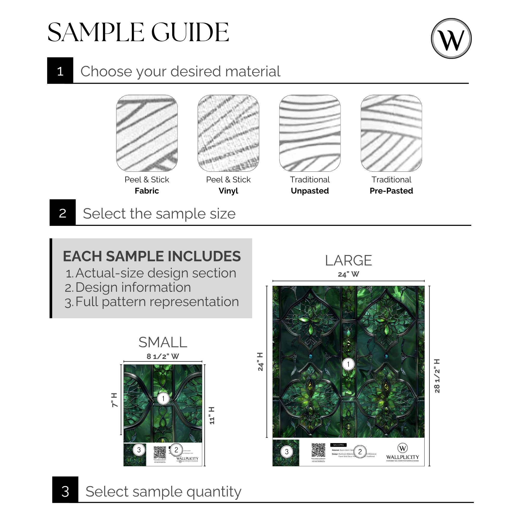 Emerald Chapel wallpaper sample guide