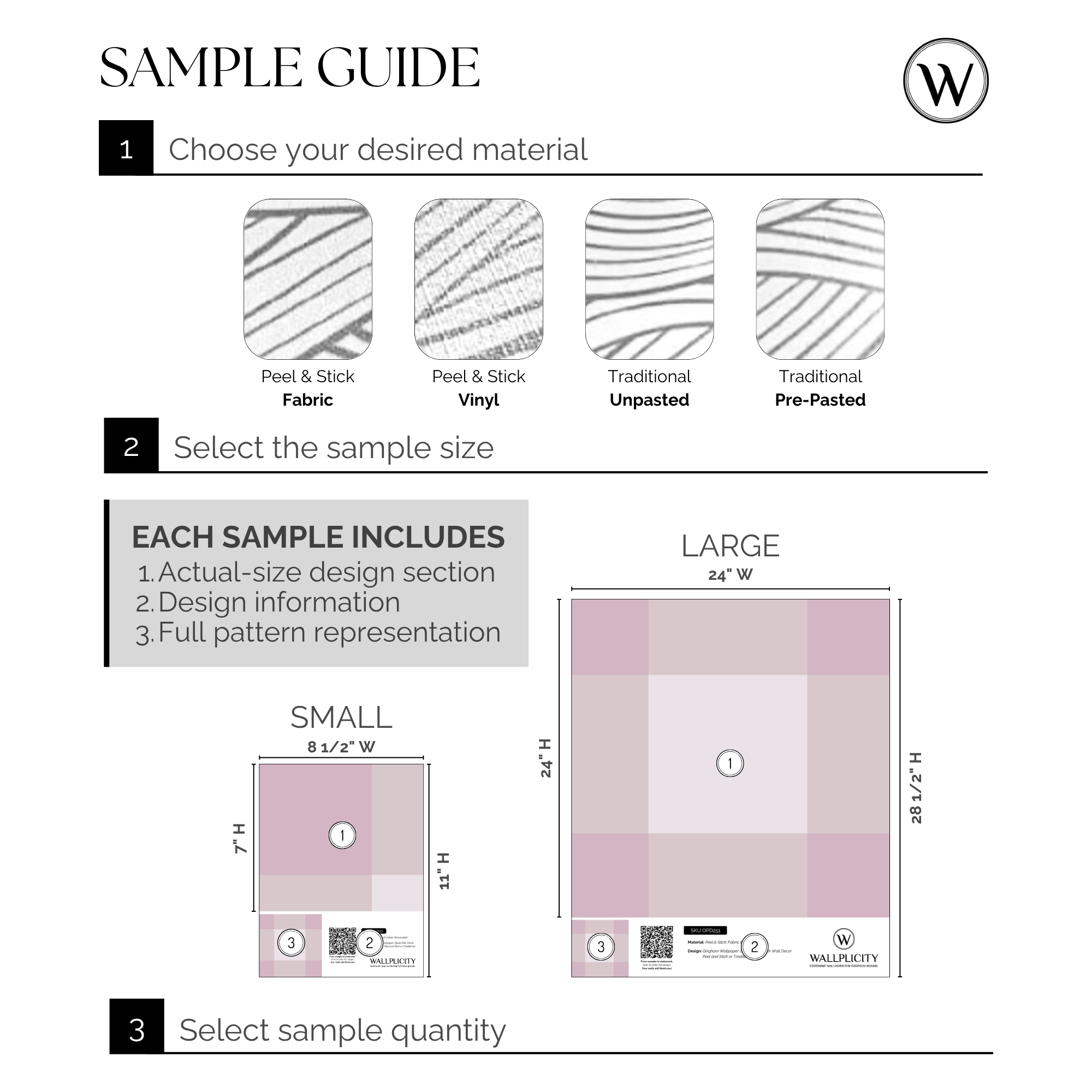 Picnic Plaid wallpaper sample guide