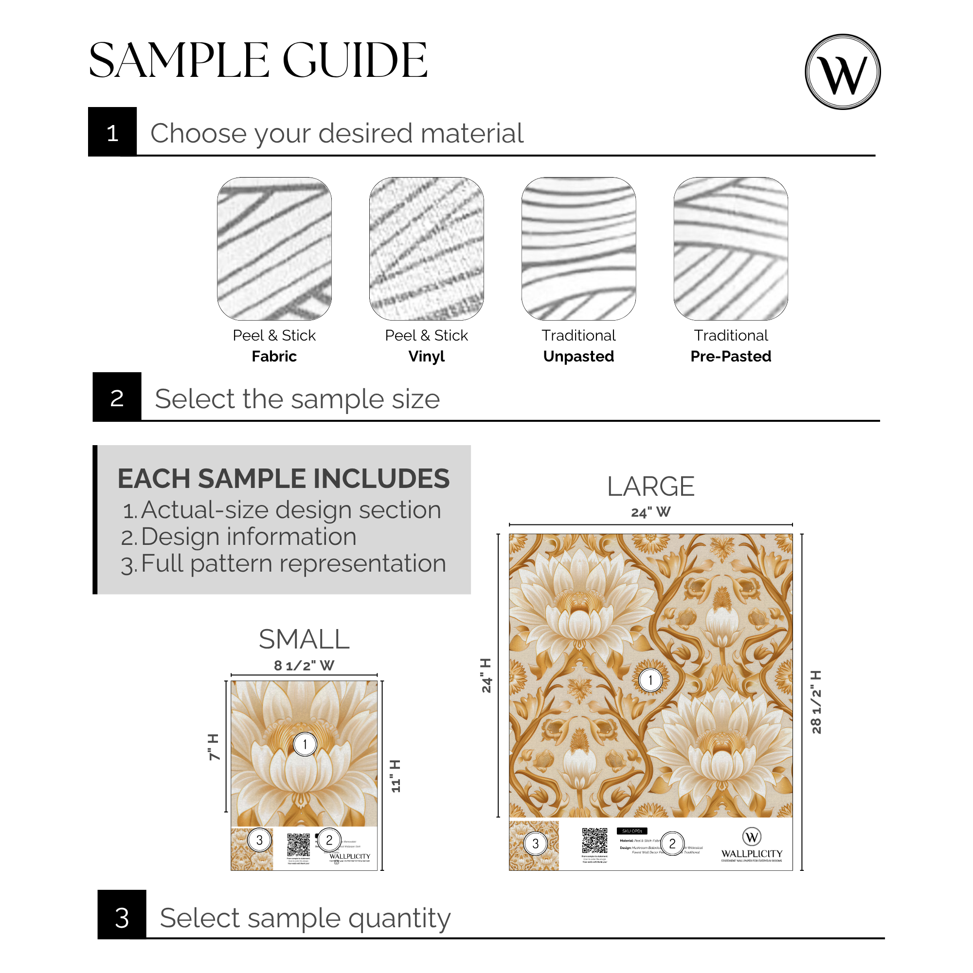 Golden Lotus wallpaper sample guide