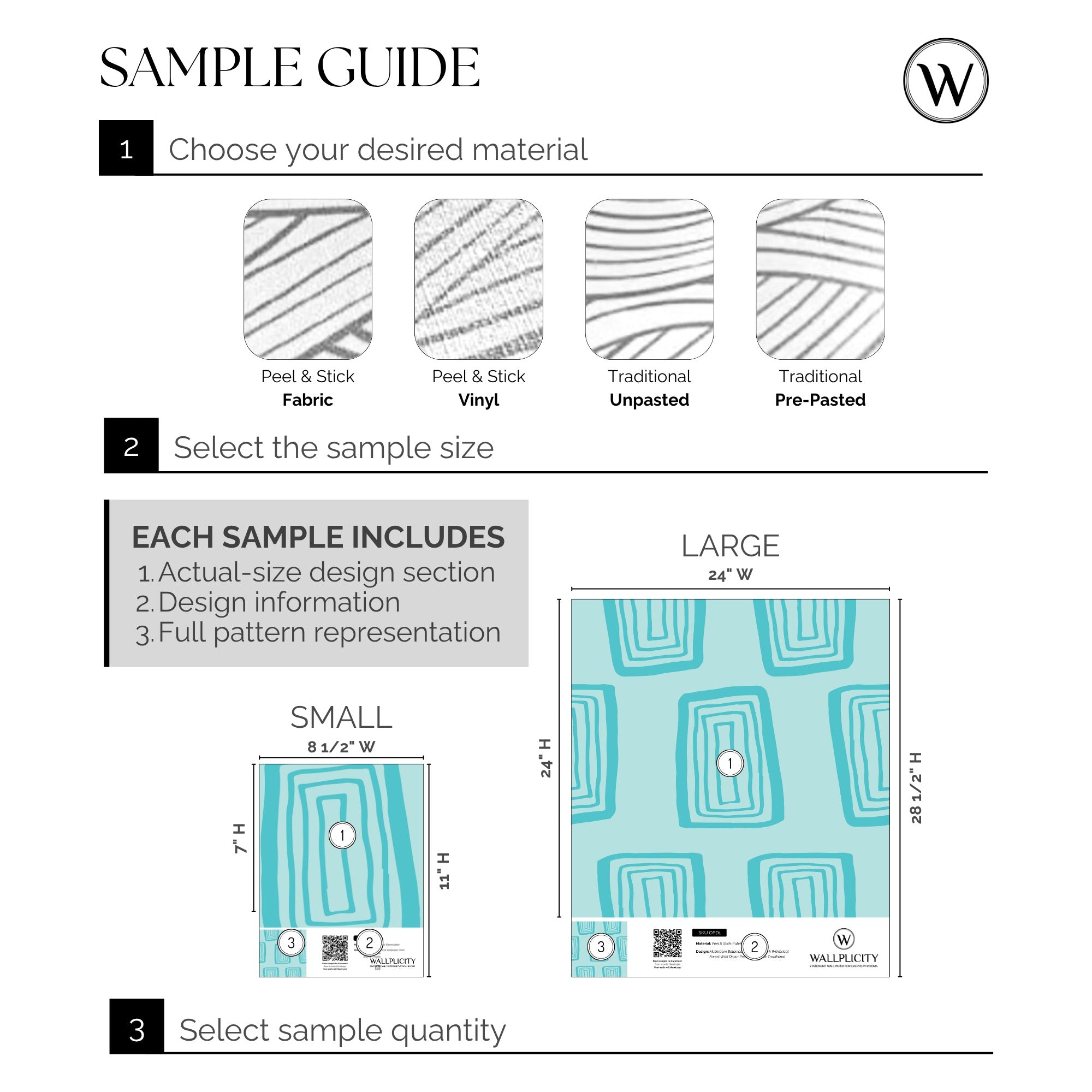 Aqua Blocks wallpaper sample guide