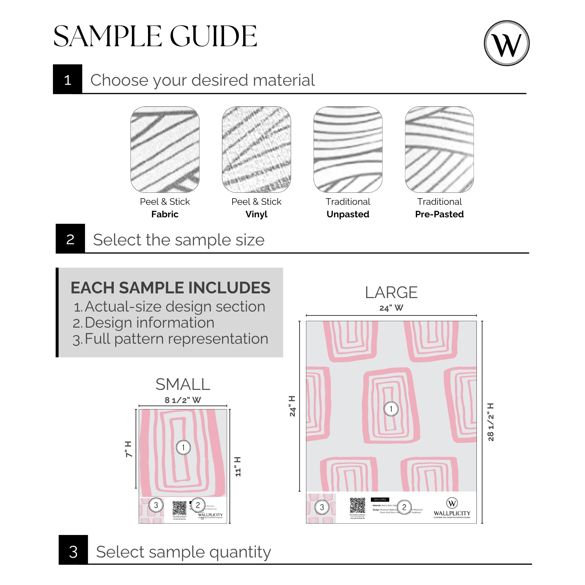 Bubble Grid wallpaper sample guide