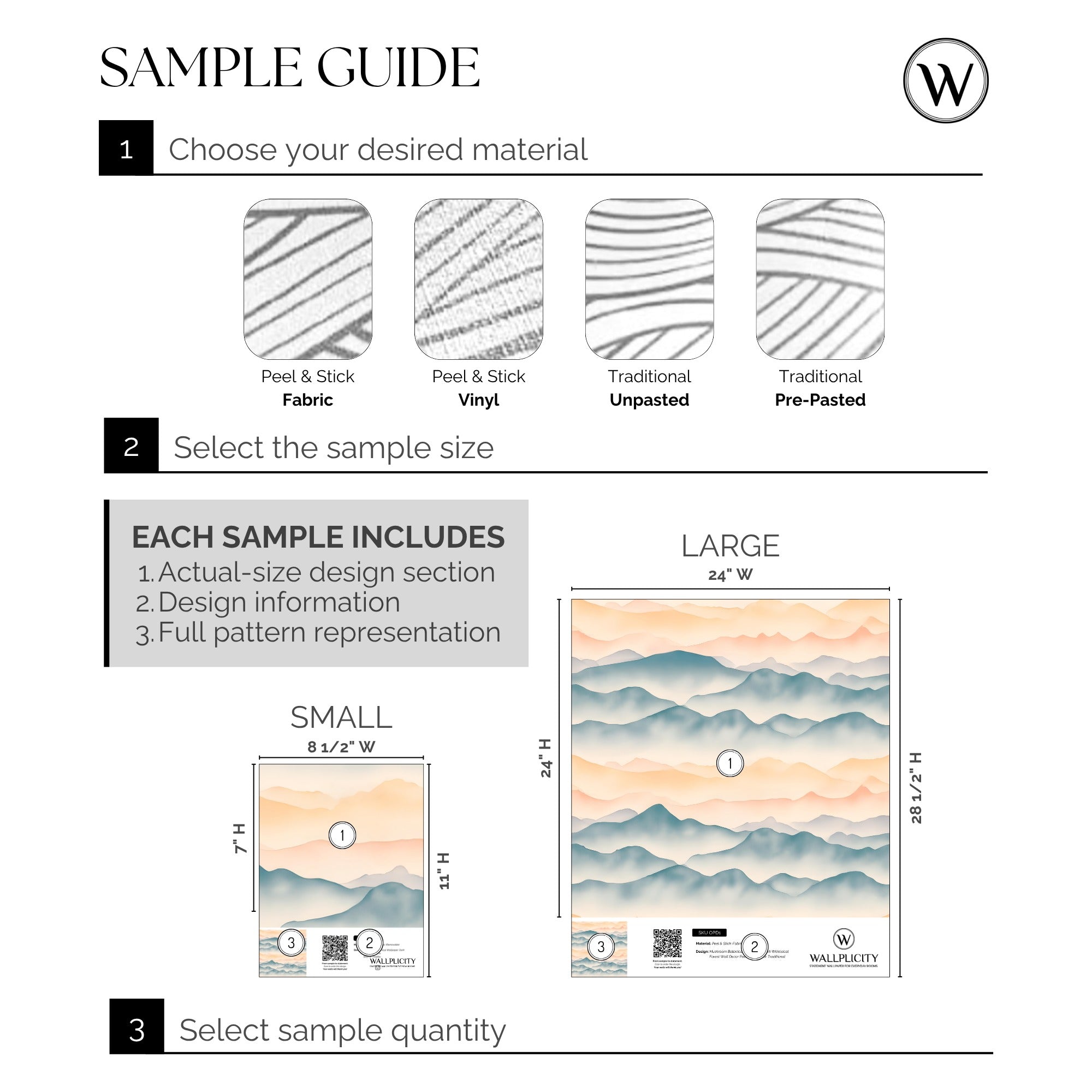 Serene Summit wallpaper sample guide