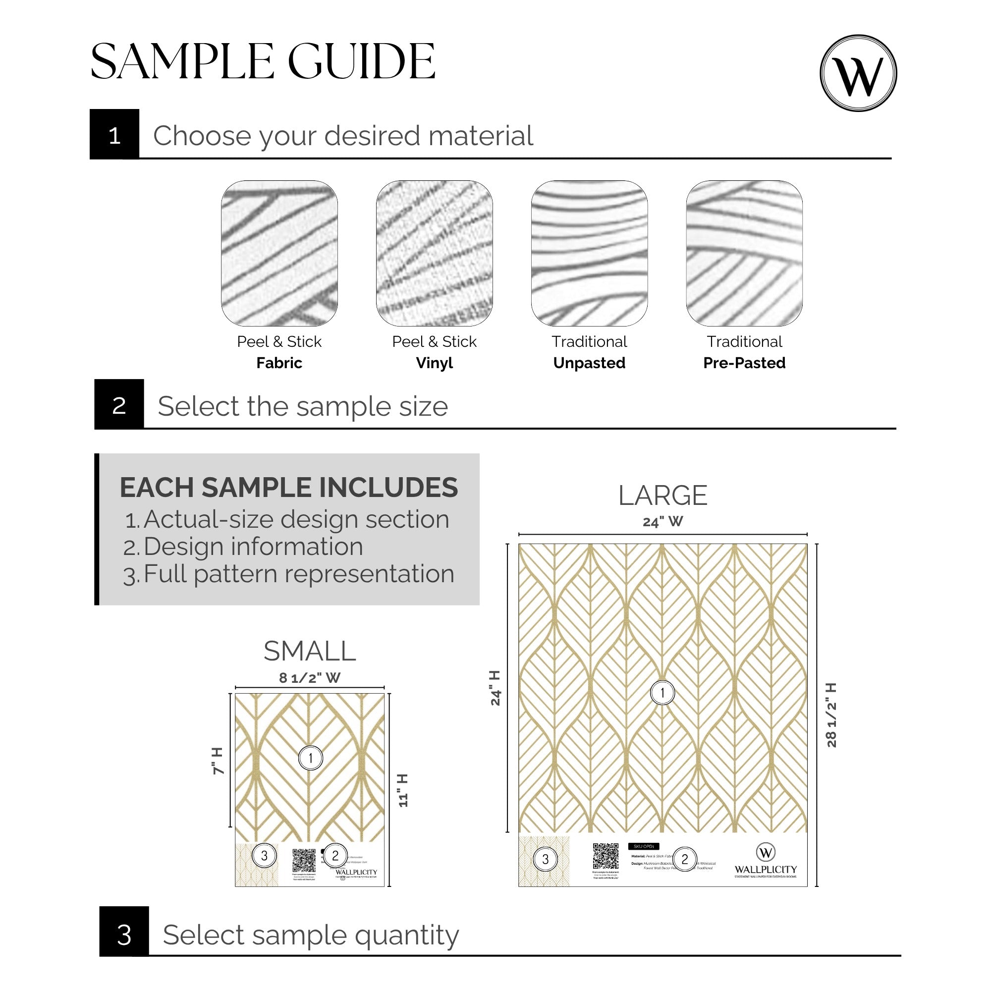 Gilded Leaf wallpaper sample guide
