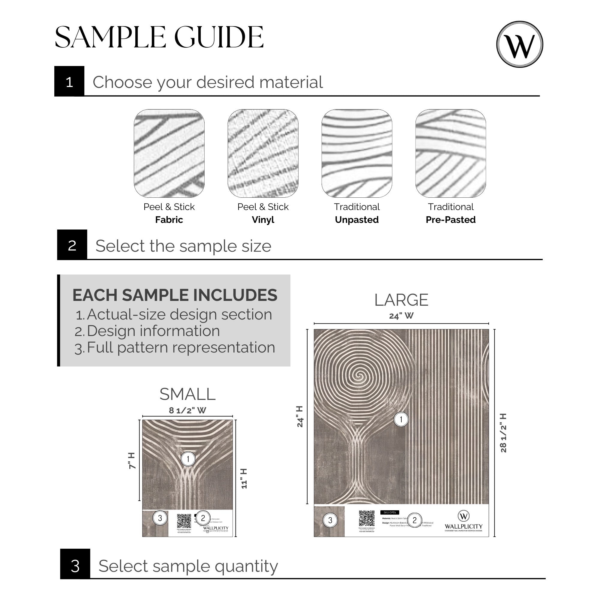 Sandstone wallpaper sample guide